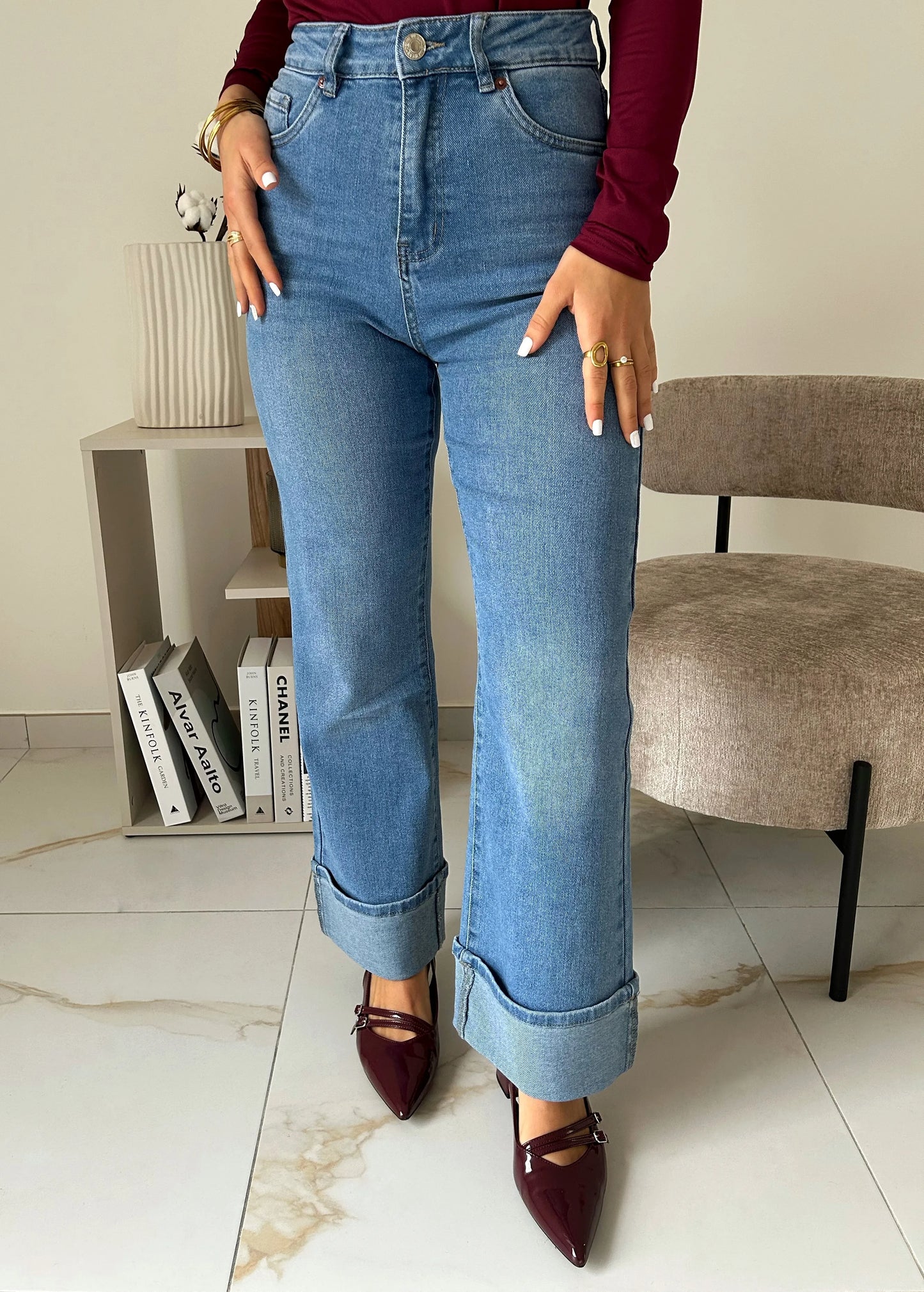 JEANS MORGANE BLEU