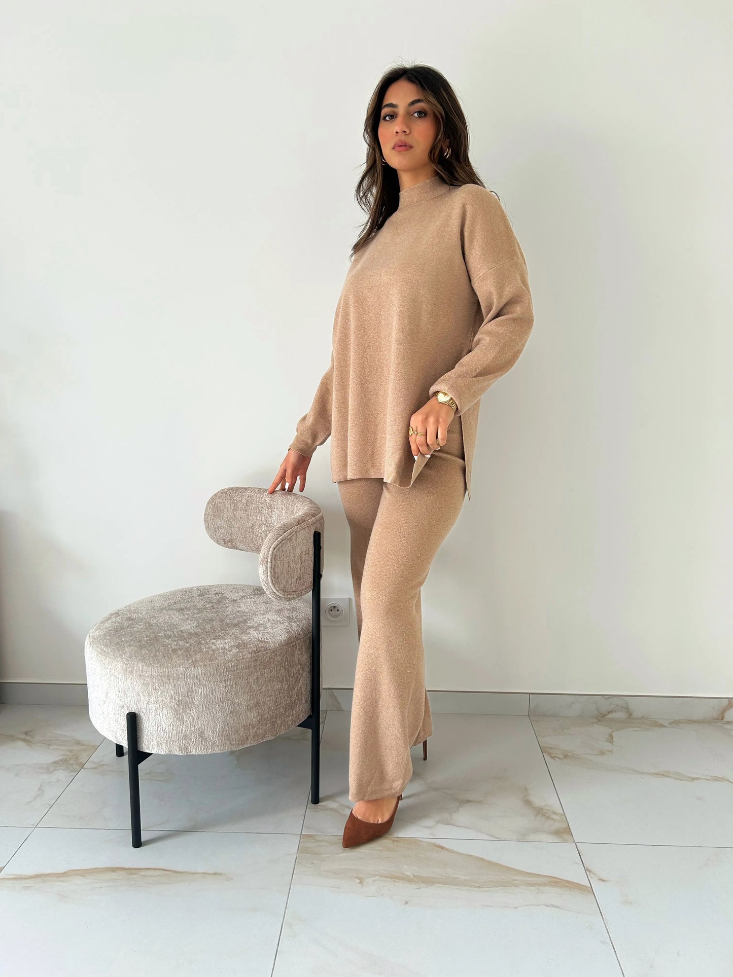 ENSEMBLE LINDRA TAUPE