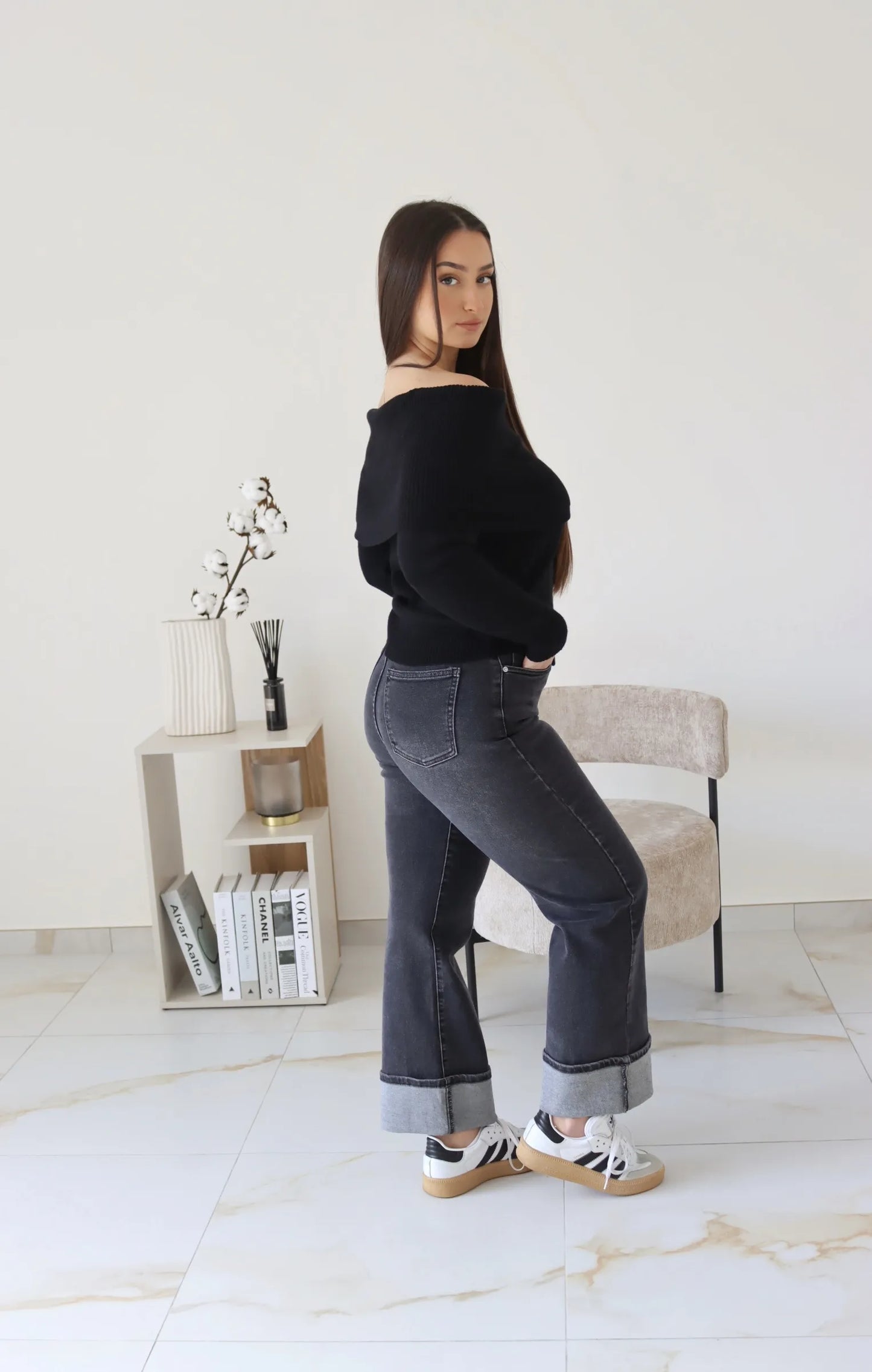 JEANS CARMEN GRIS