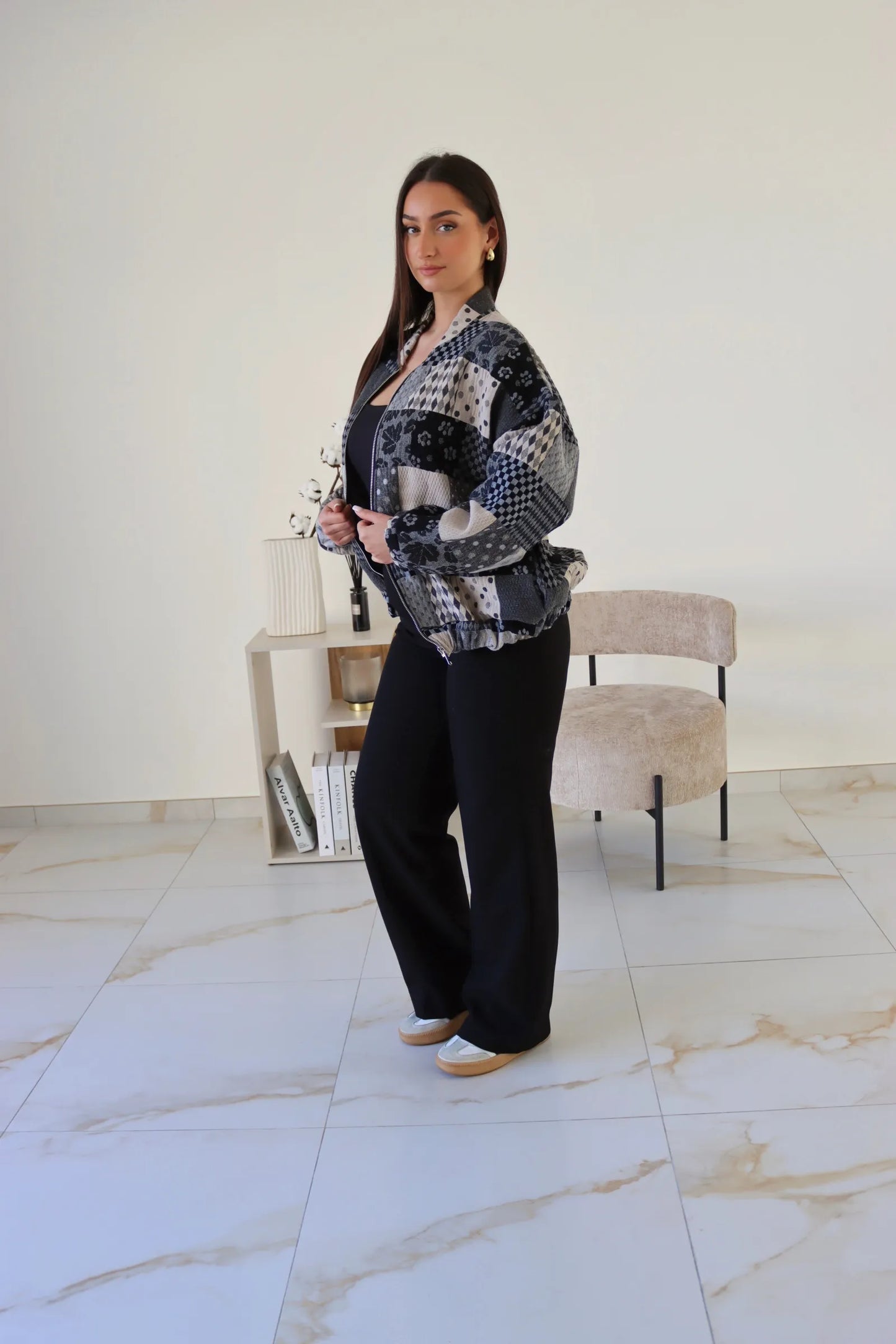 VESTE CHAIMAE GRISE