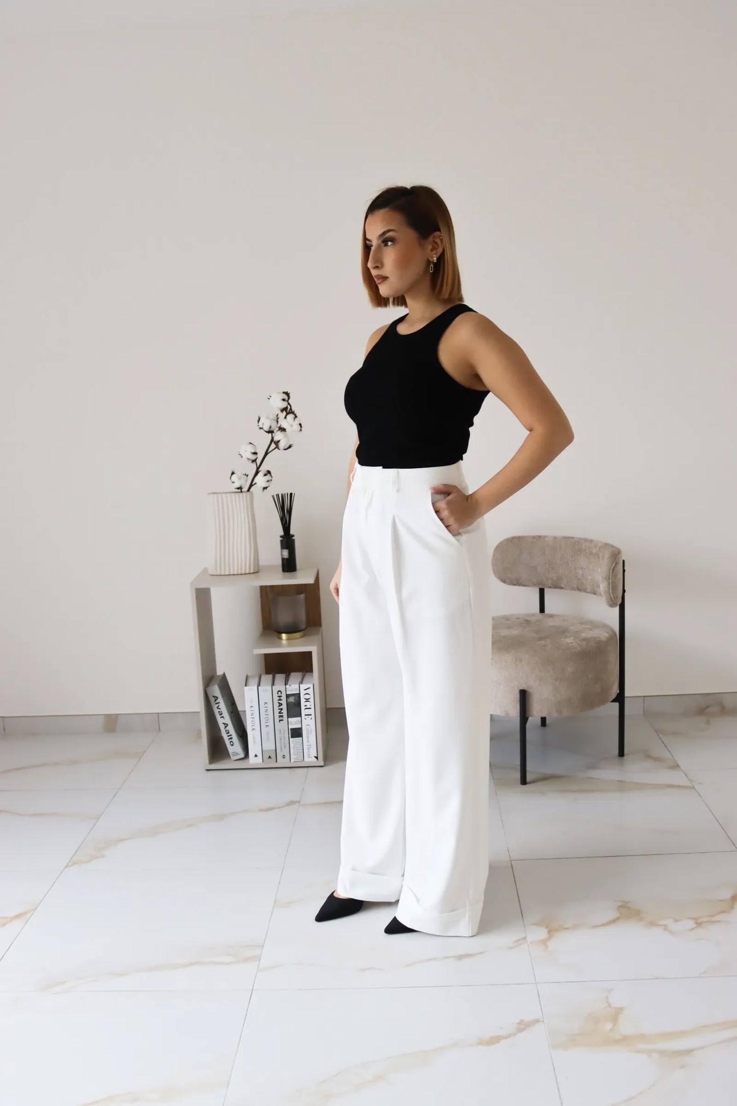 PANTALON NYREL BLANC
