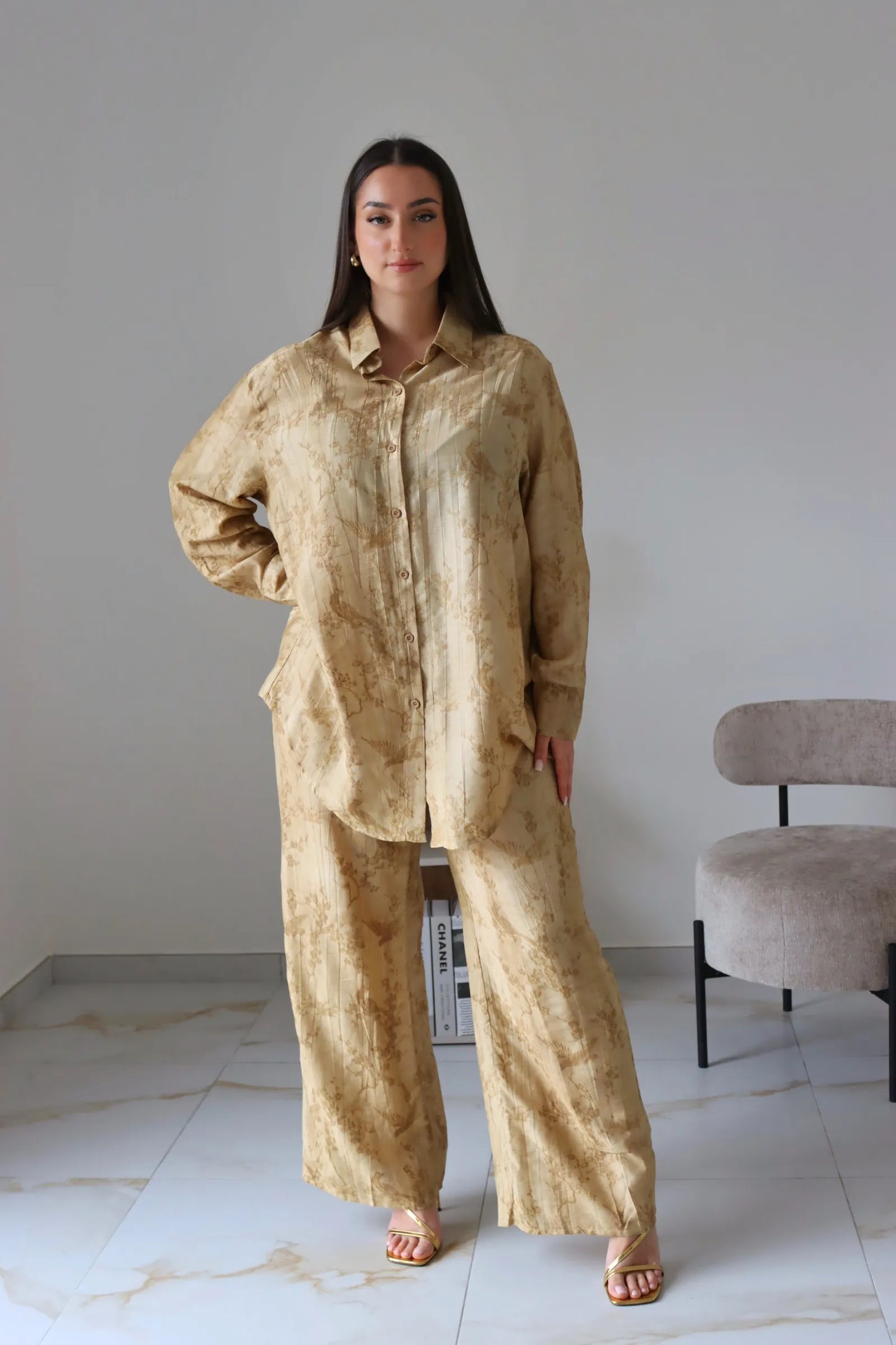 ENSEMBLE MANELLE TAUPE