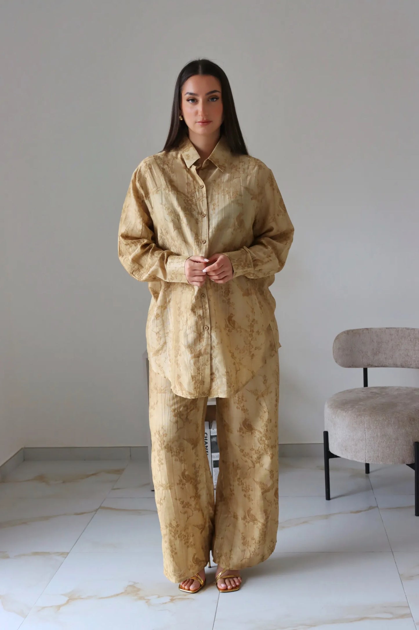 ENSEMBLE MANELLE TAUPE