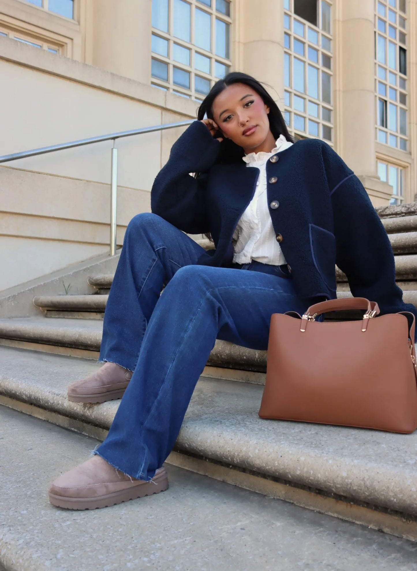 VESTE ESTHER BLEU