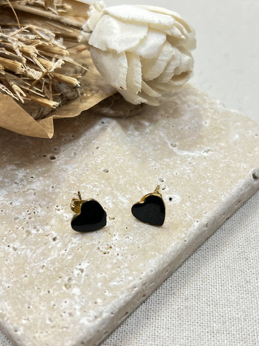 BOUCLE D'OREILLE FARIDA NOIR