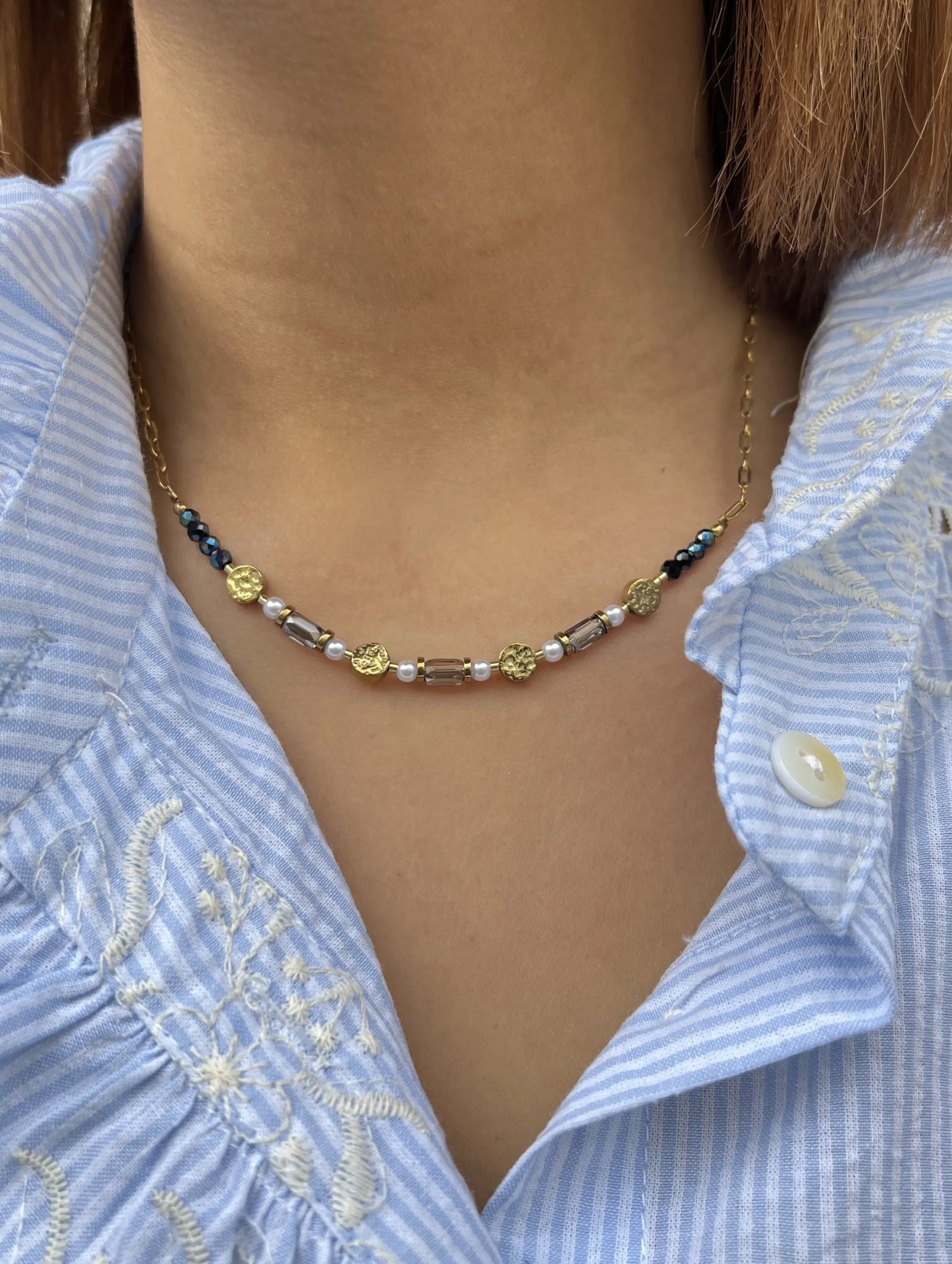COLLIER LEA GRIS