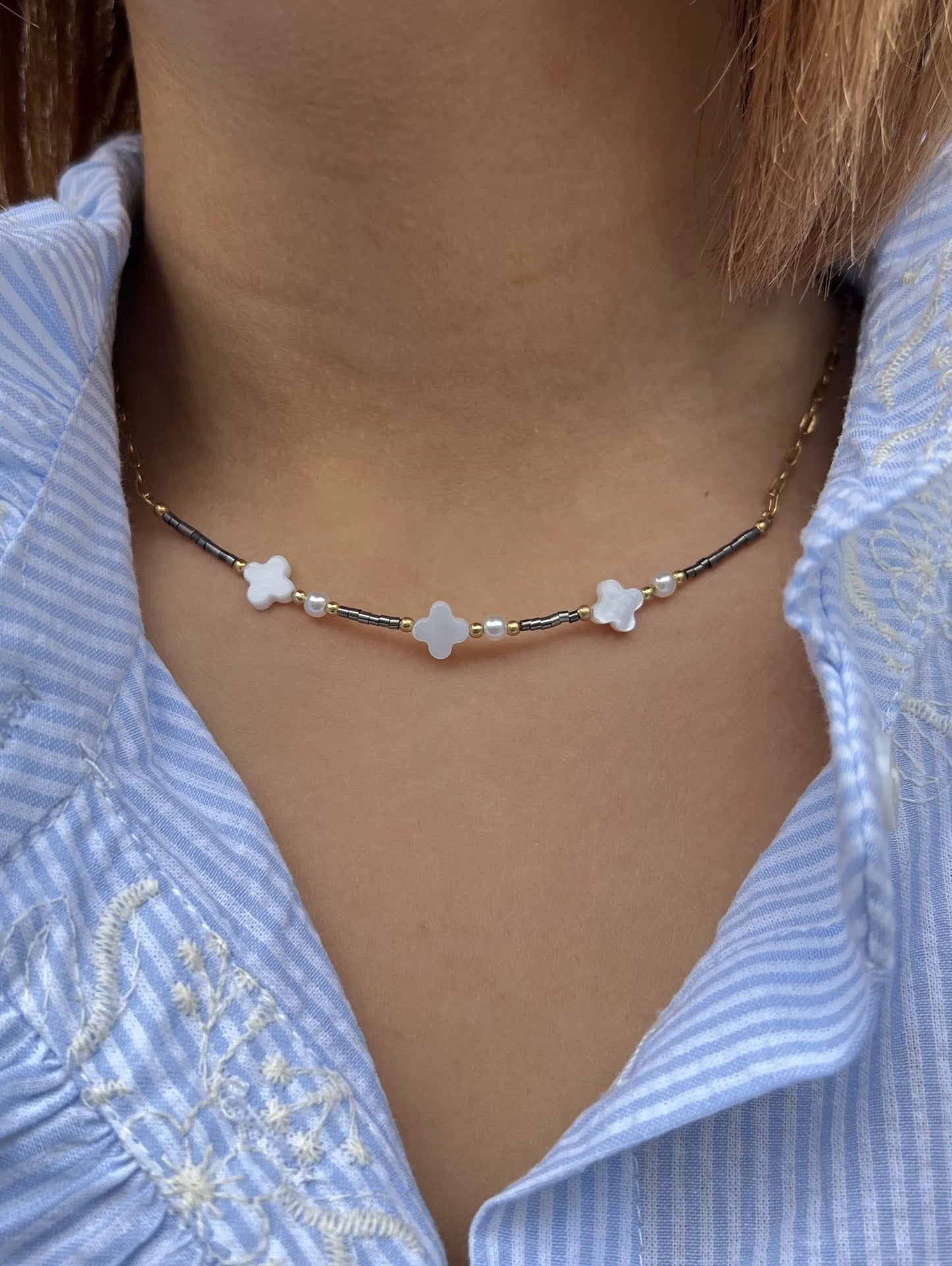 COLLIER JULIA GRIS