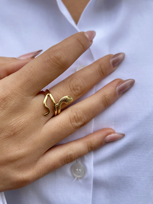 BAGUE SNAKE DORE