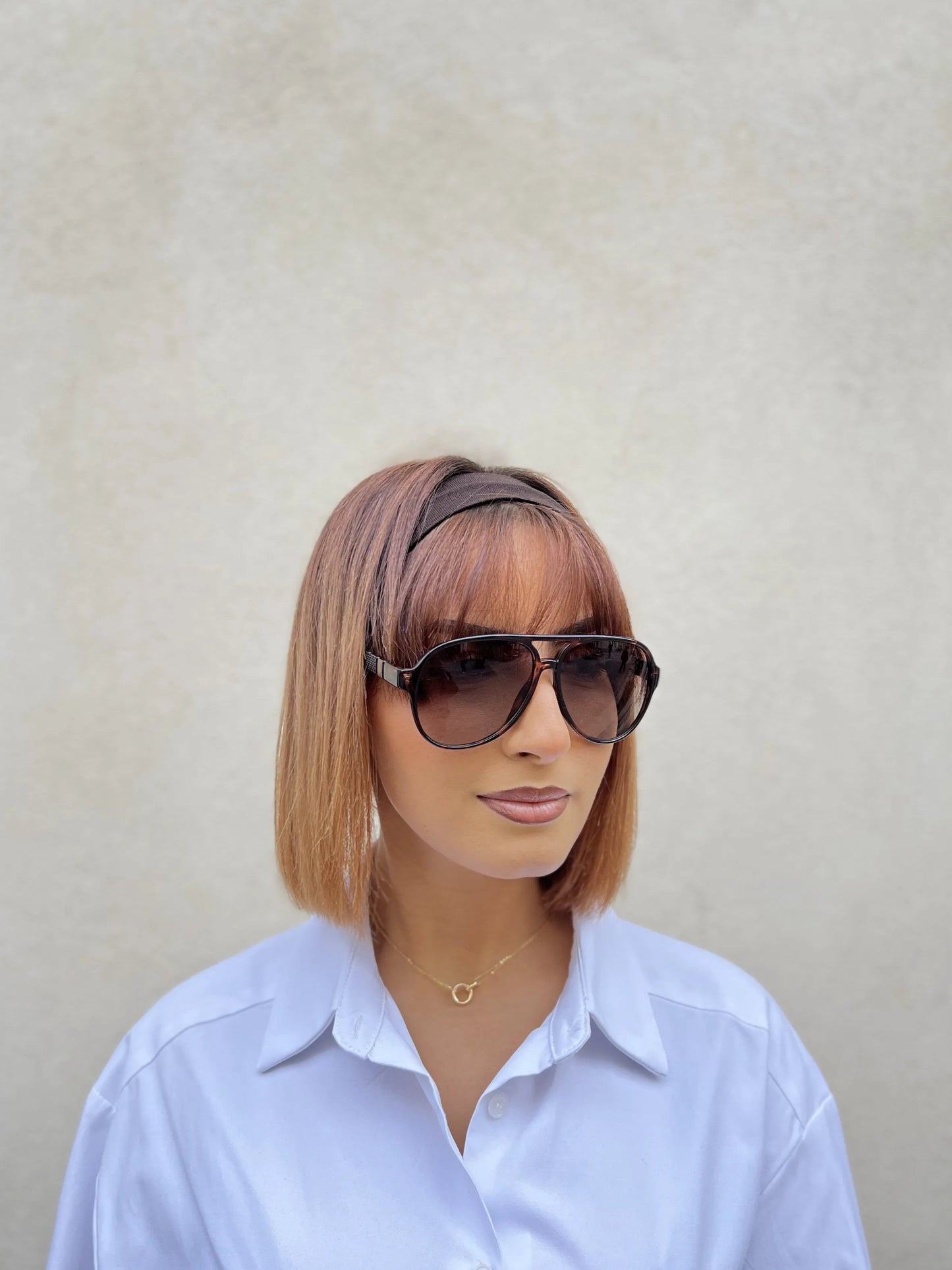 LUNETTE GUCIA ECAILLES MARRON