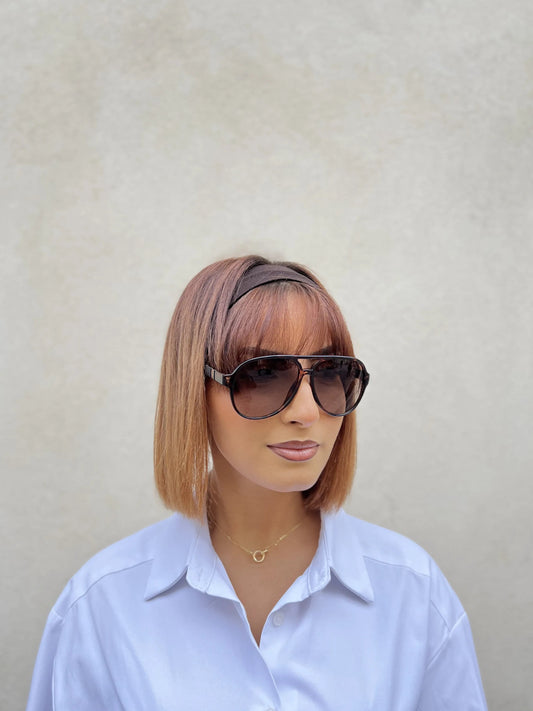 LUNETTE GUCIA ECAILLES MARRON