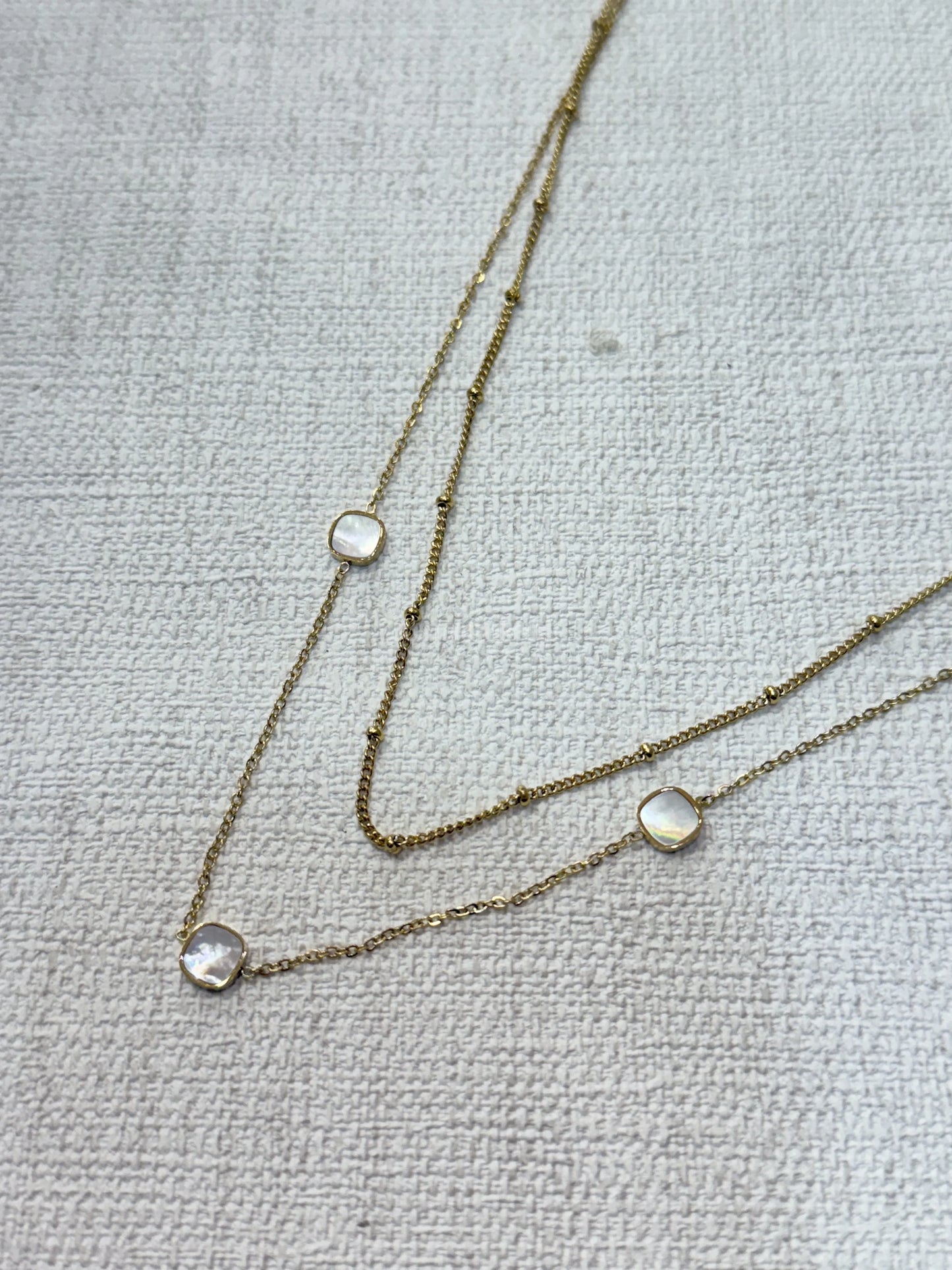COLLIER LILIA BLANC