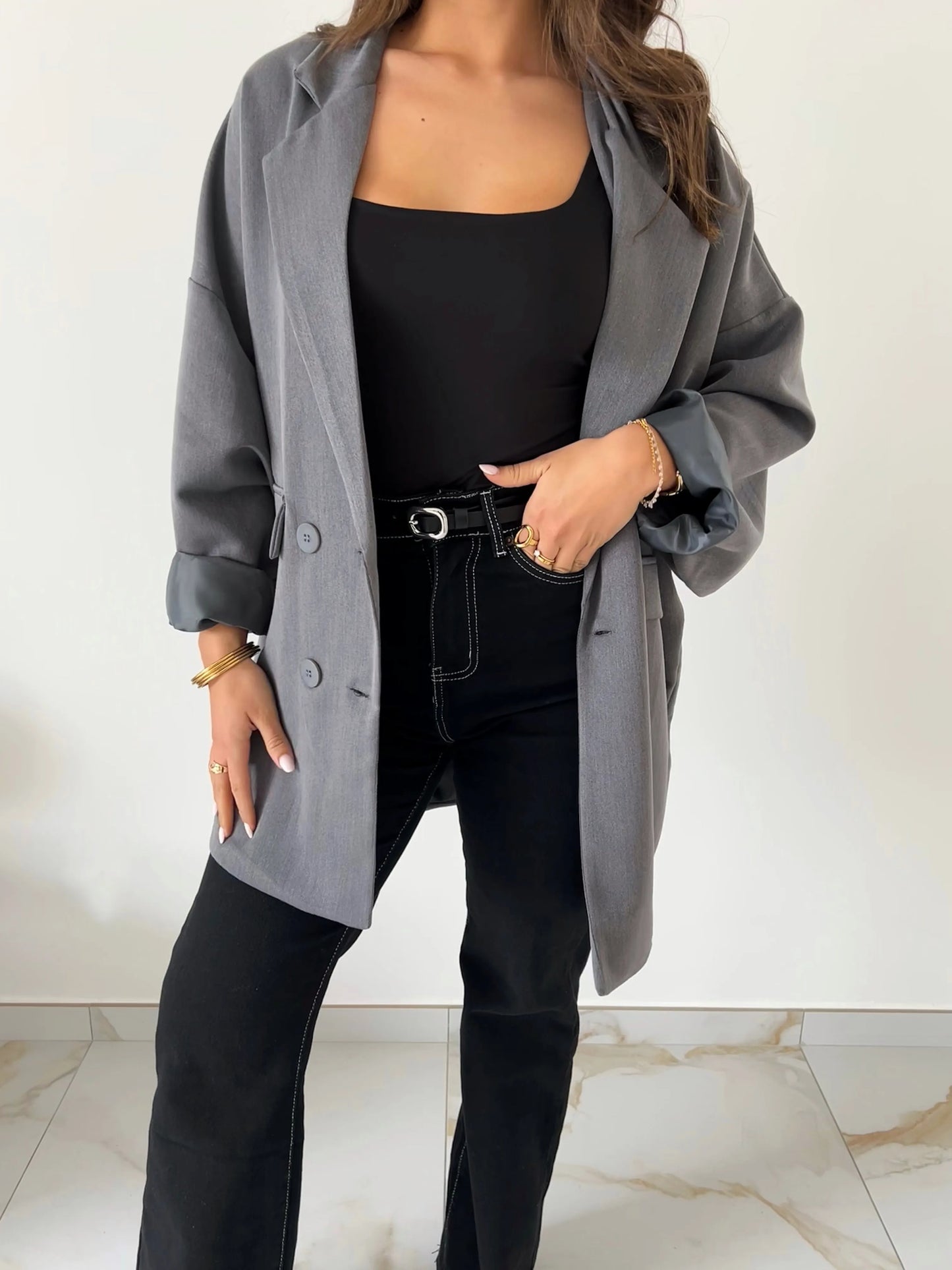 BLAZER CHARLENE GRIS