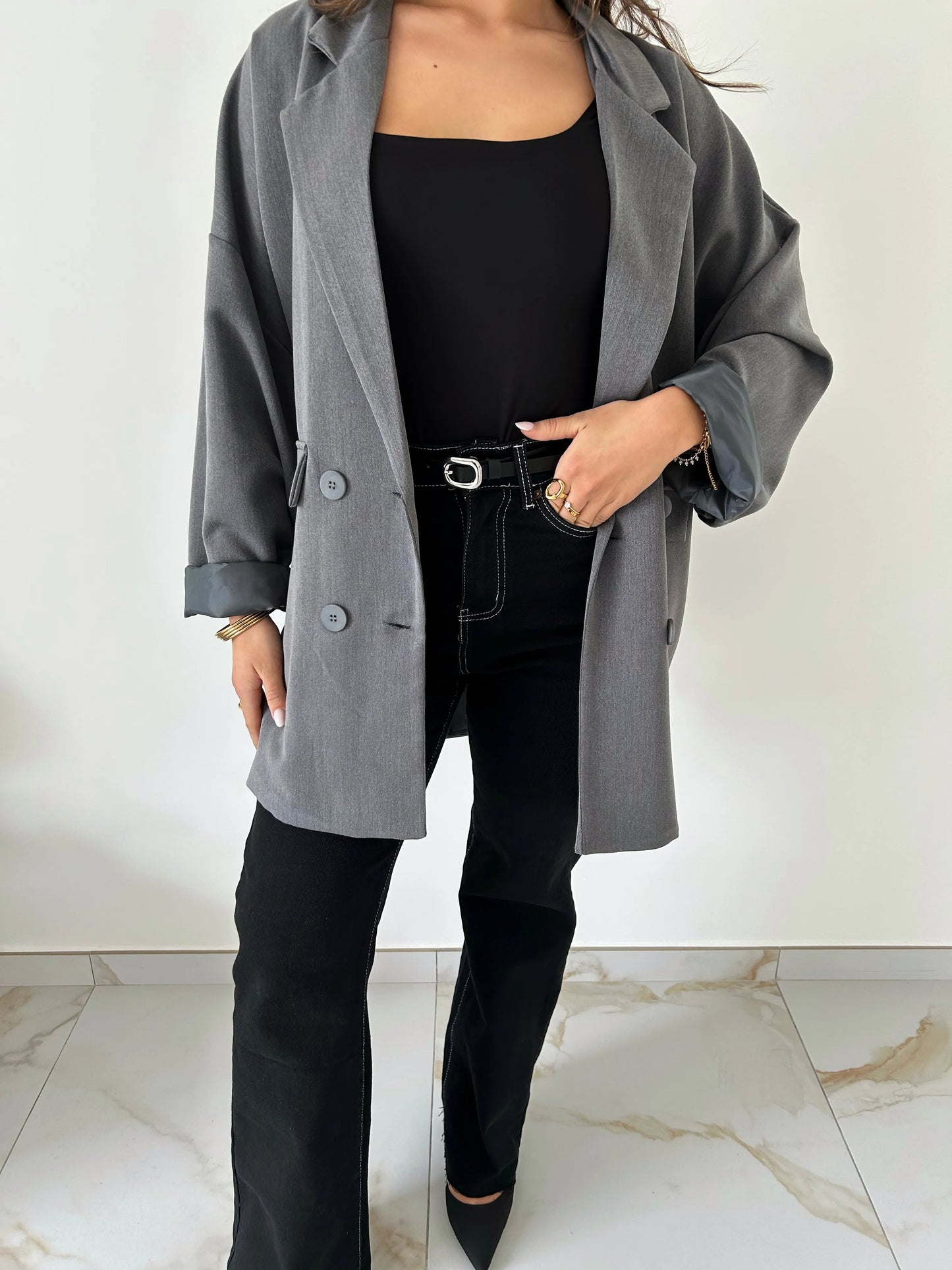 BLAZER CHARLENE GRIS
