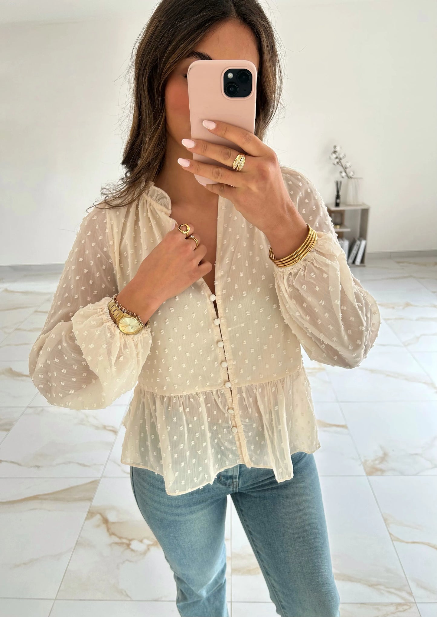 CHEMISE LEONORE ECRU