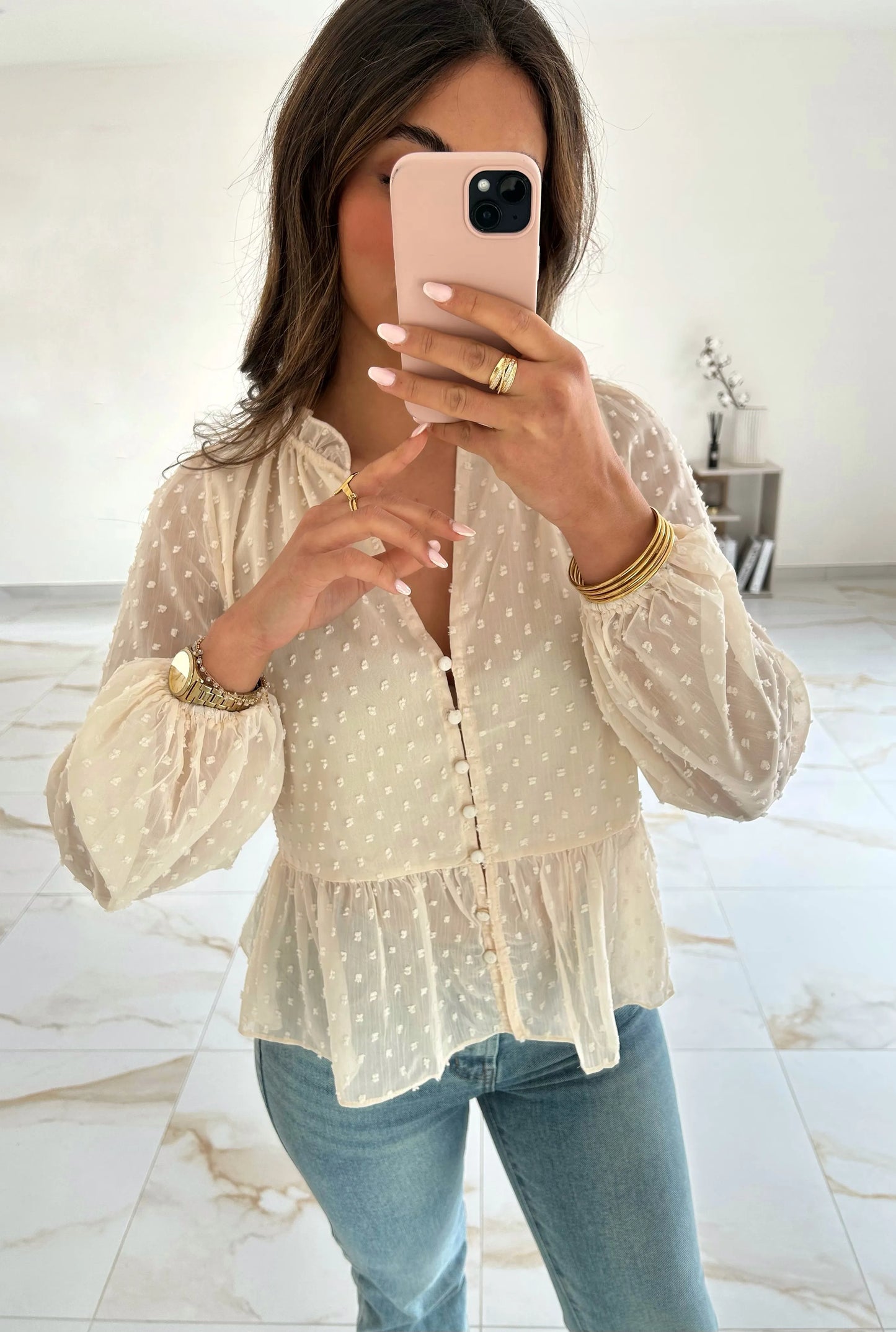 CHEMISE LEONORE ECRU