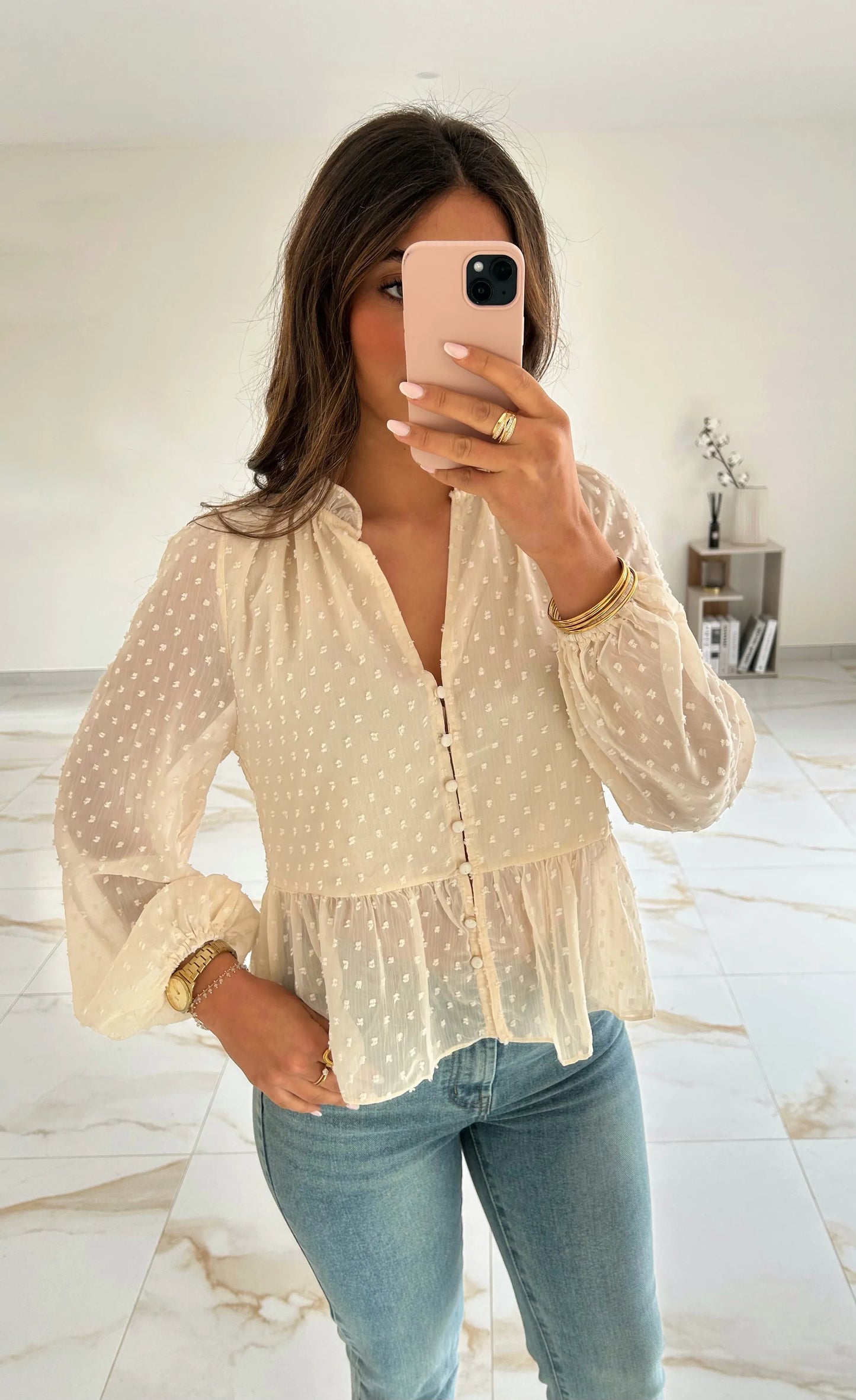 CHEMISE LEONORE ECRU