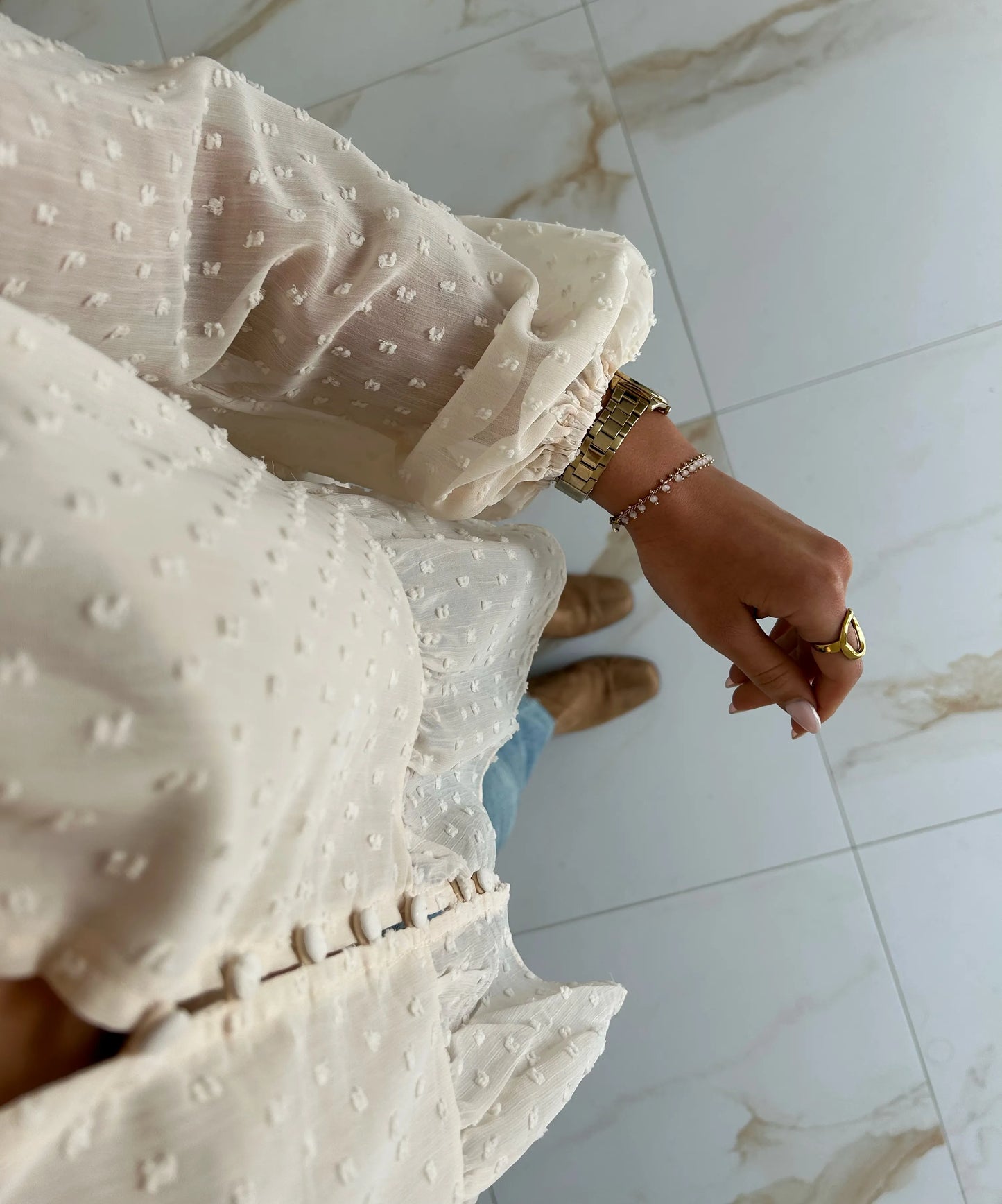 CHEMISE LEONORE ECRU