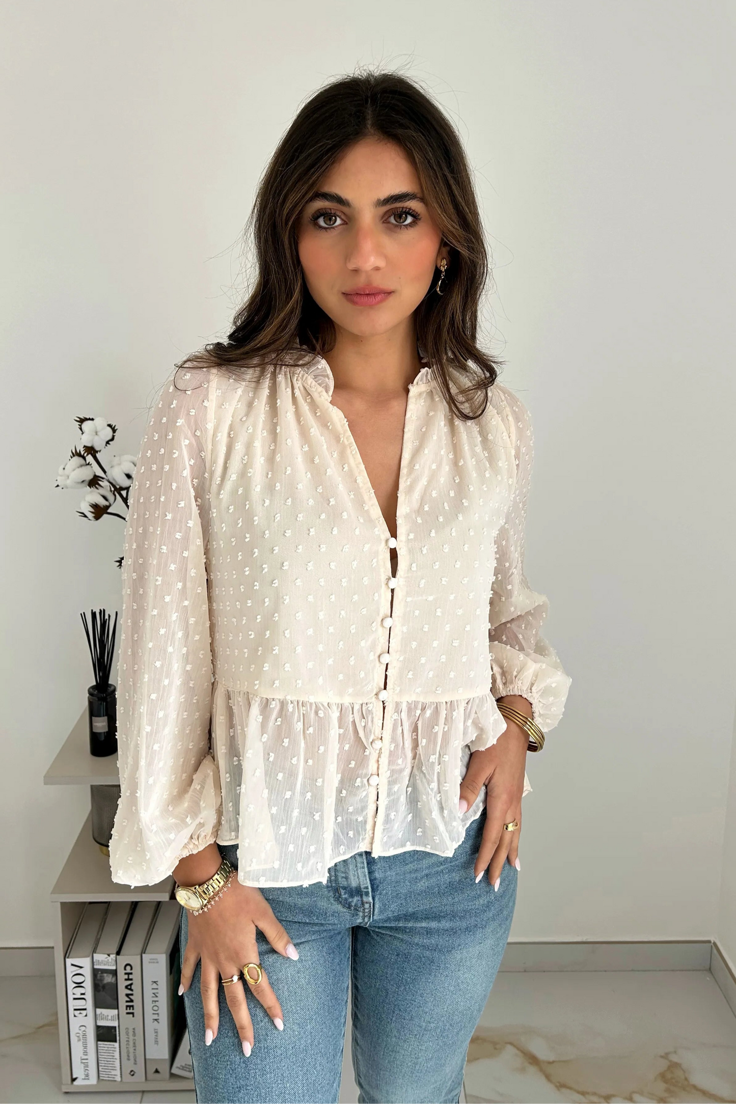 CHEMISE LEONORE ECRU