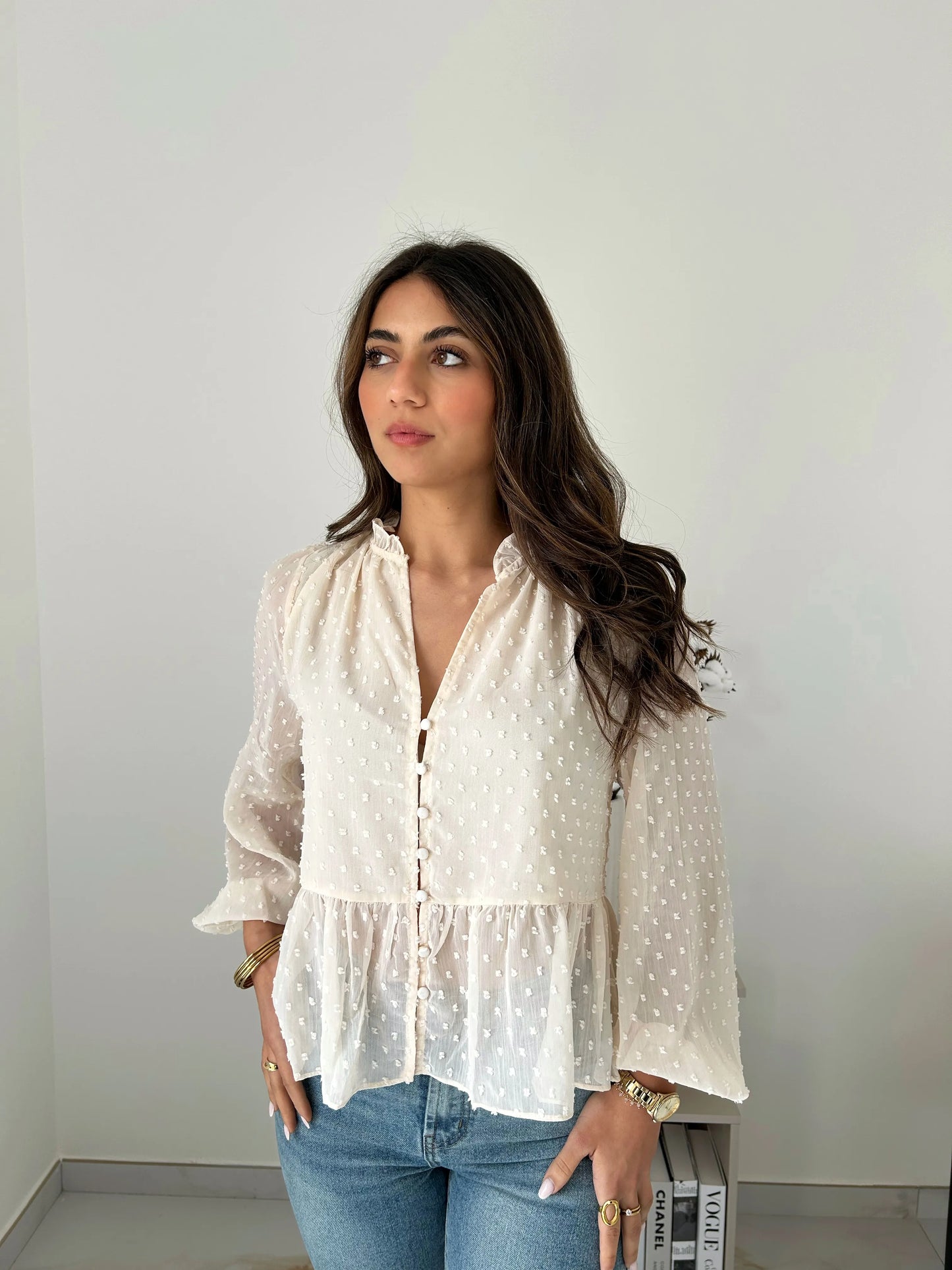CHEMISE LEONORE ECRU