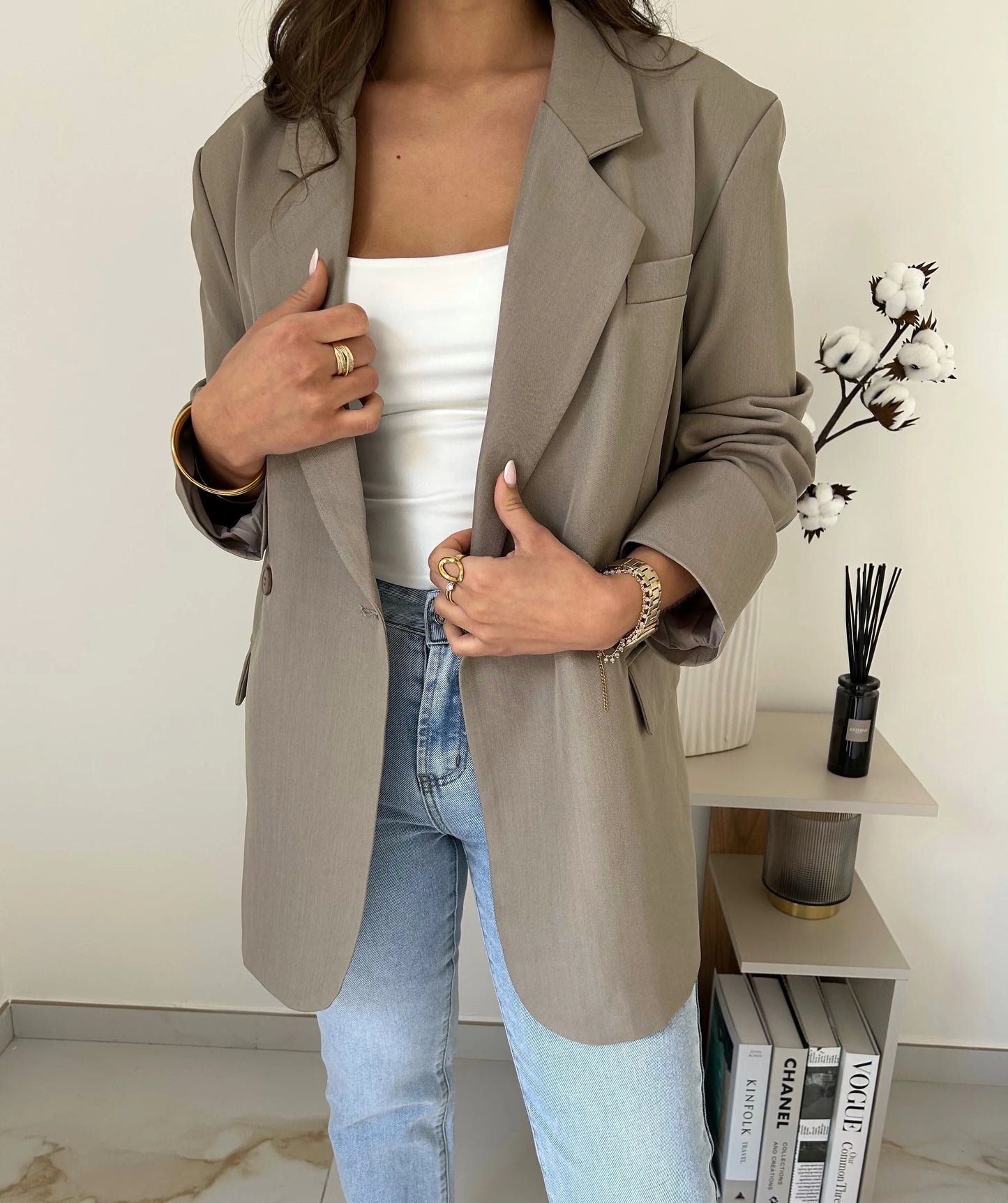 BLAZER CLEA TAUPE