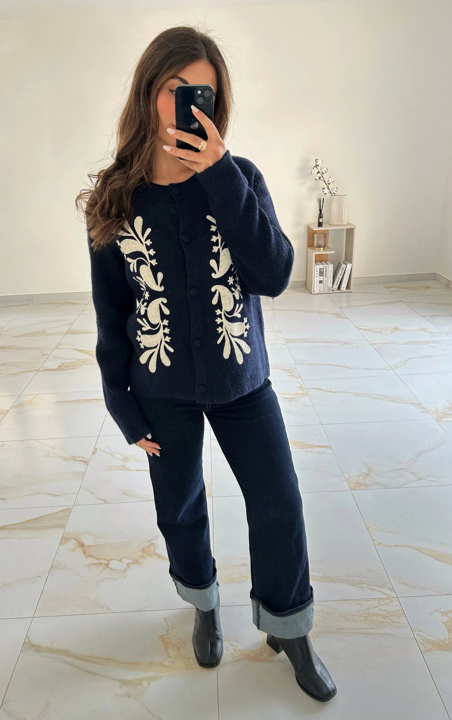 PULL LEONORE BLEU