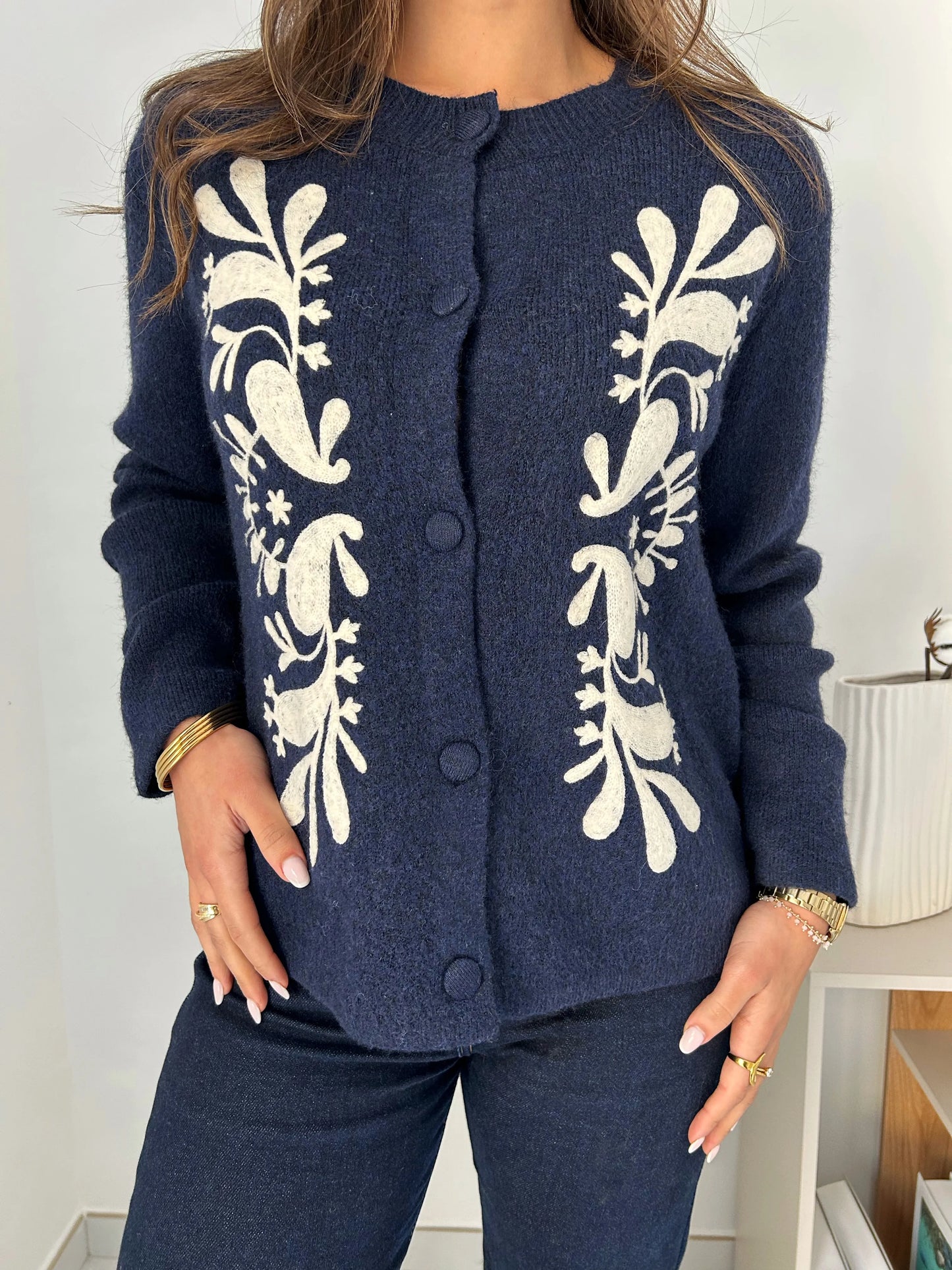 PULL LEONORE BLEU