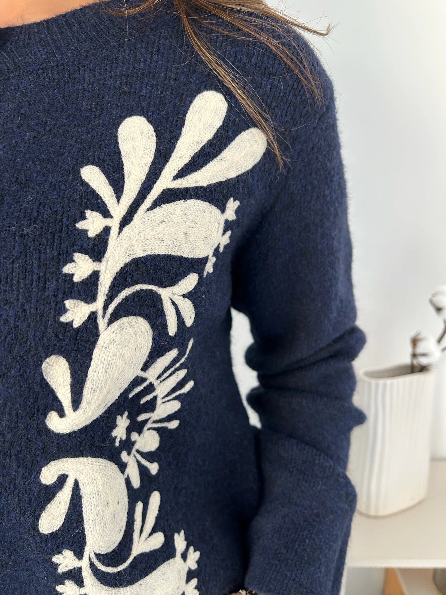 PULL LEONORE BLEU