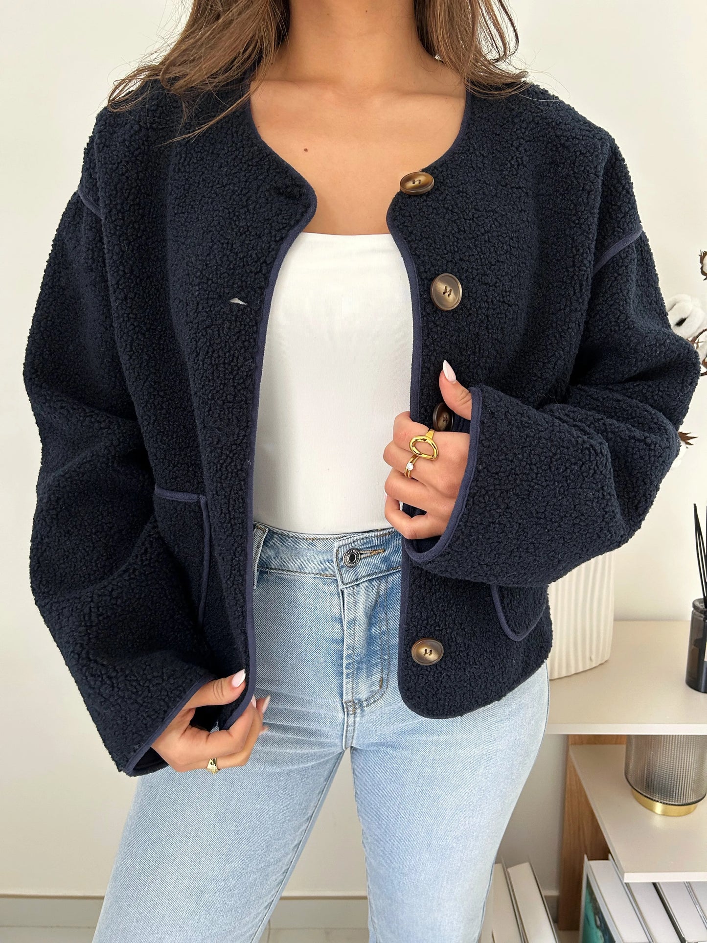 VESTE ESTHER BLEU