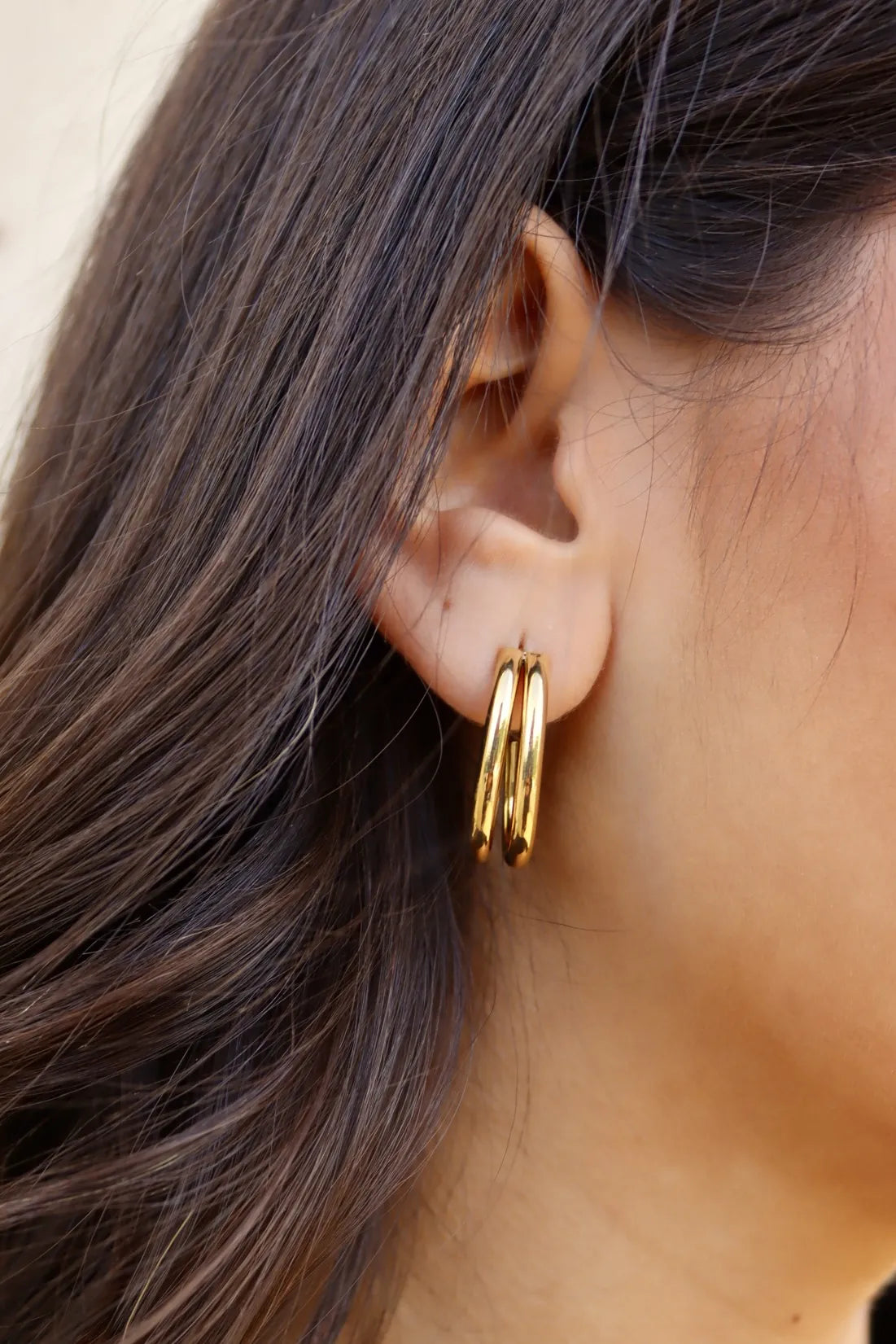BOUCLE D'OREILLE MATHEA DORÉ