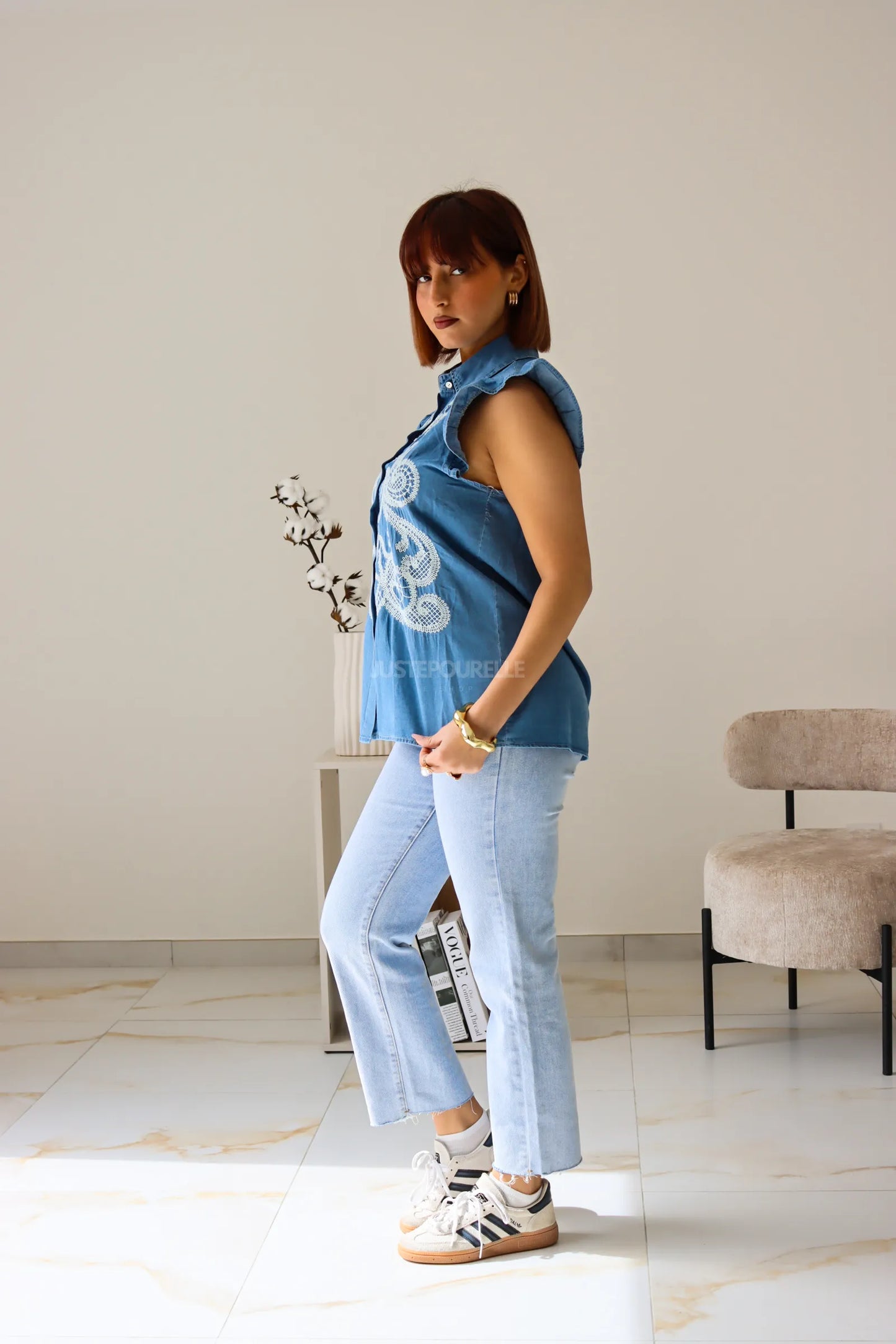 CHEMISE ARIANE BLEU