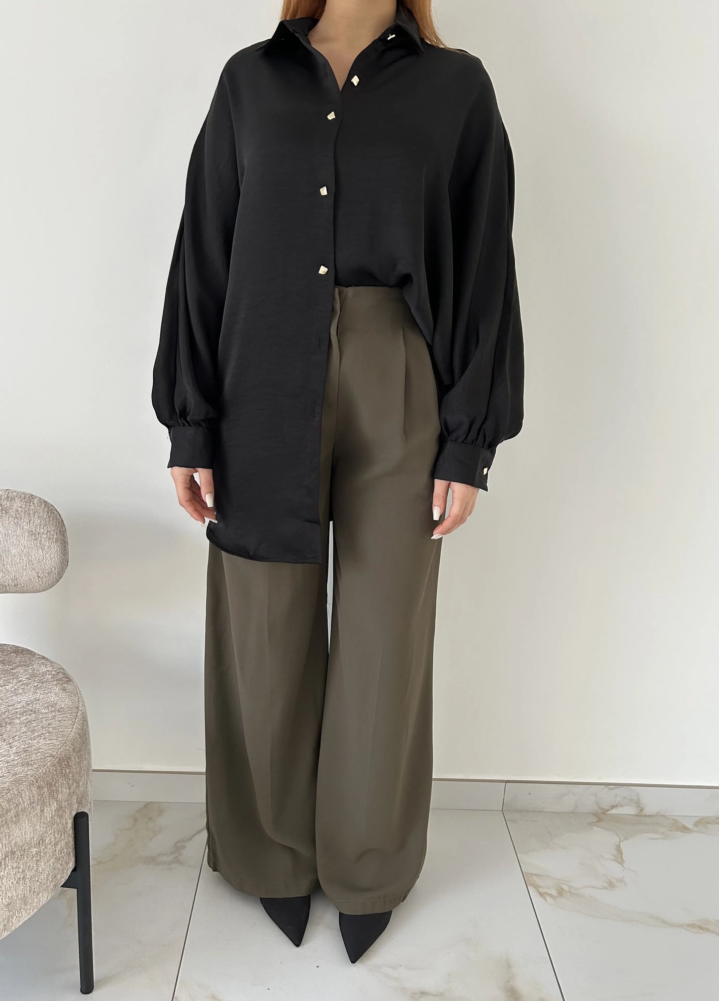 CHEMISE MATHILDE NOIR