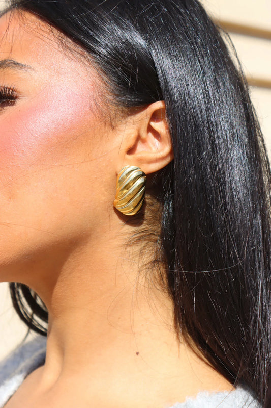 BOUCLE D'OREILLE MINAYA DORÉ
