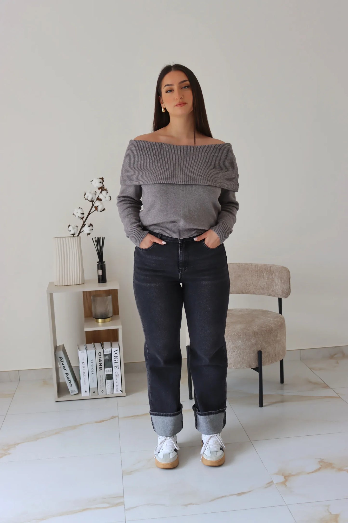 PULL CIARA GRIS
