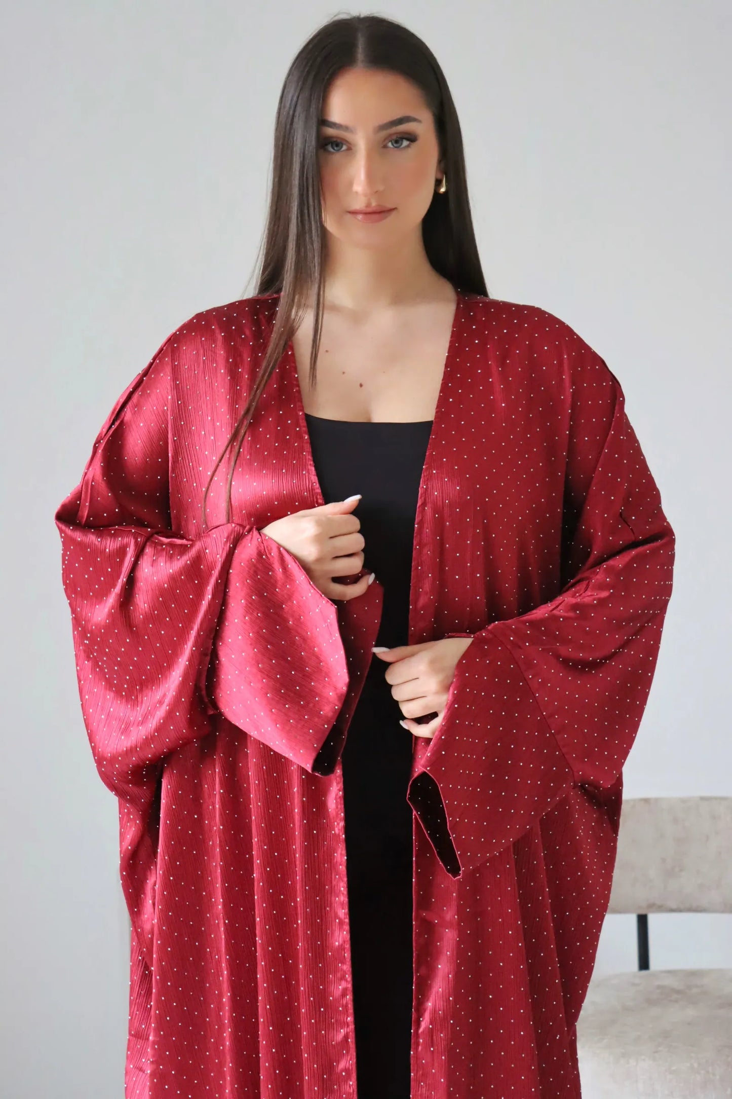 KIMONO YASMINE BORDEAUX