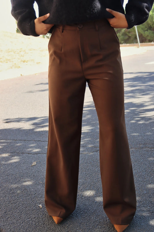 PANTALON CELIA MARRON