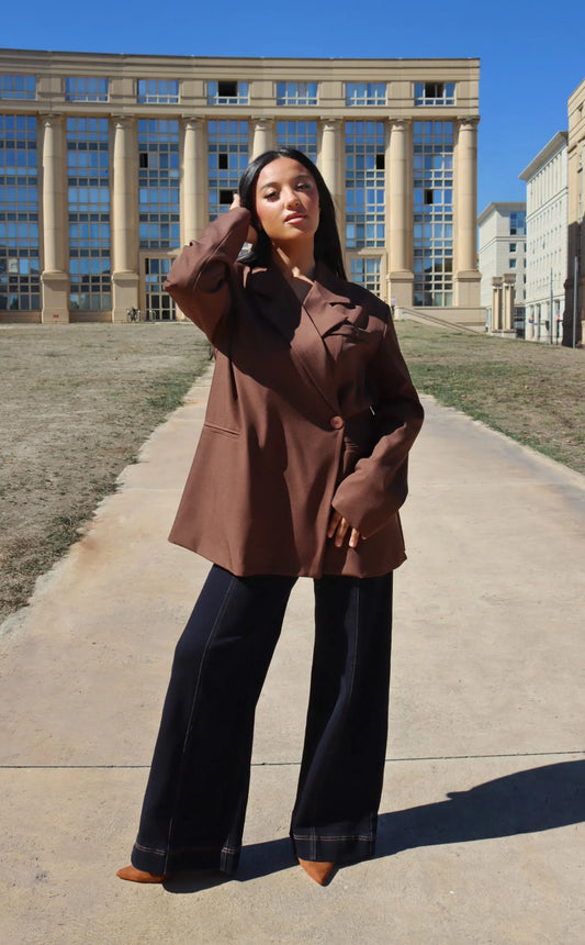 BLAZER TESSA MARRON