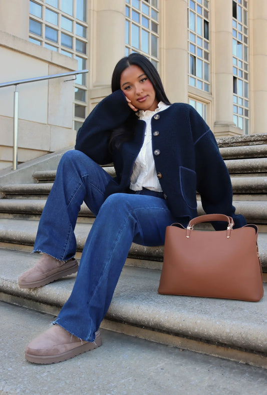 VESTE ESTHER BLEU