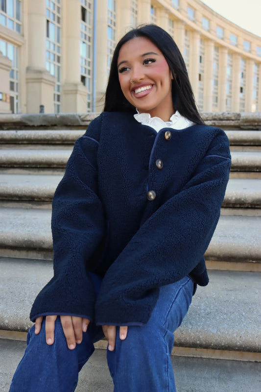VESTE ESTHER BLEU