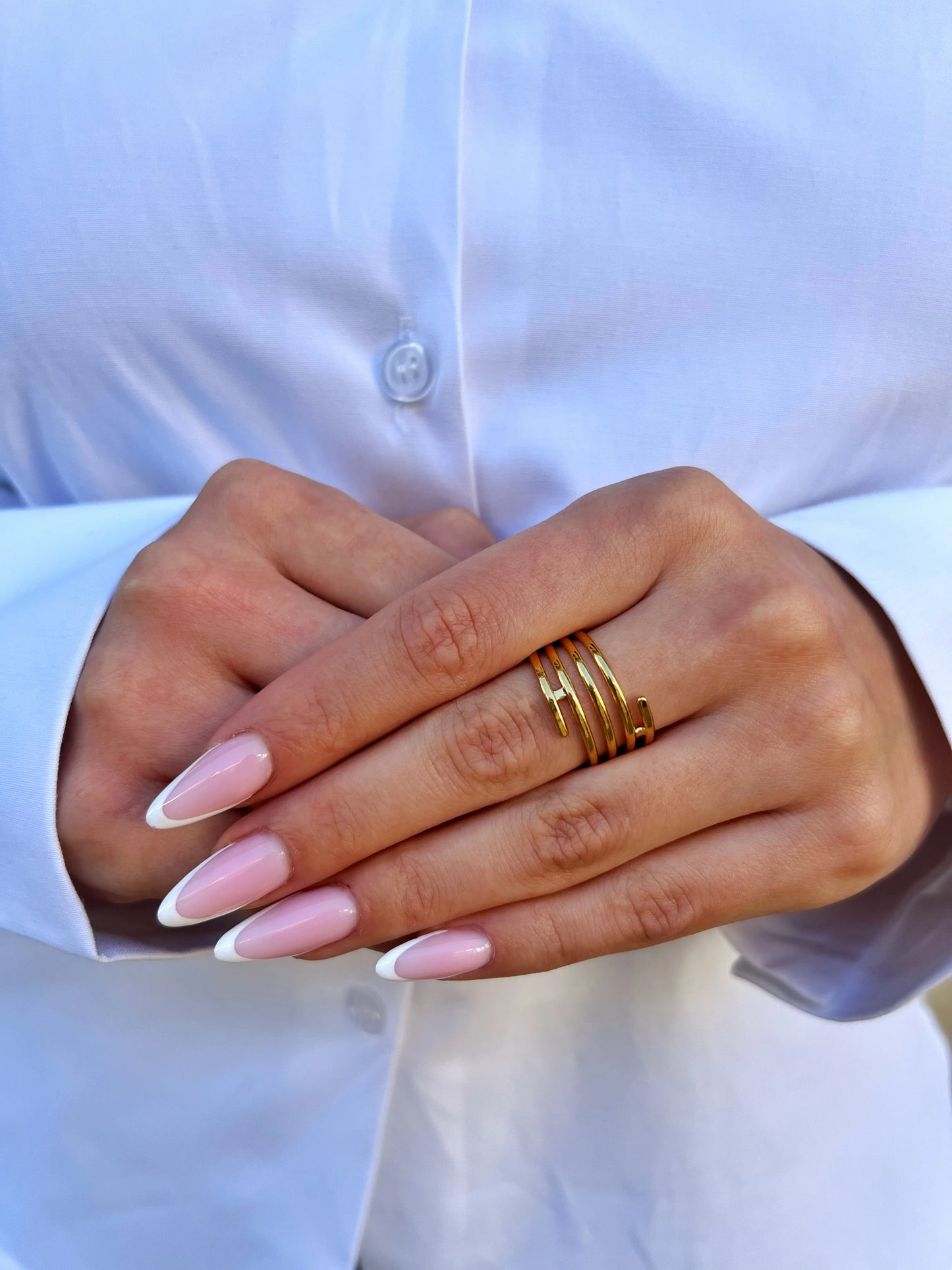 BAGUE BIANSSA DORÉ
