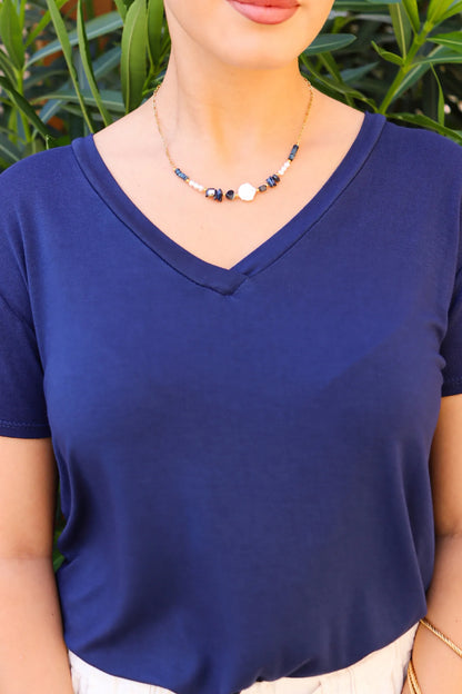 TEE SHIRT ELIA BLEU