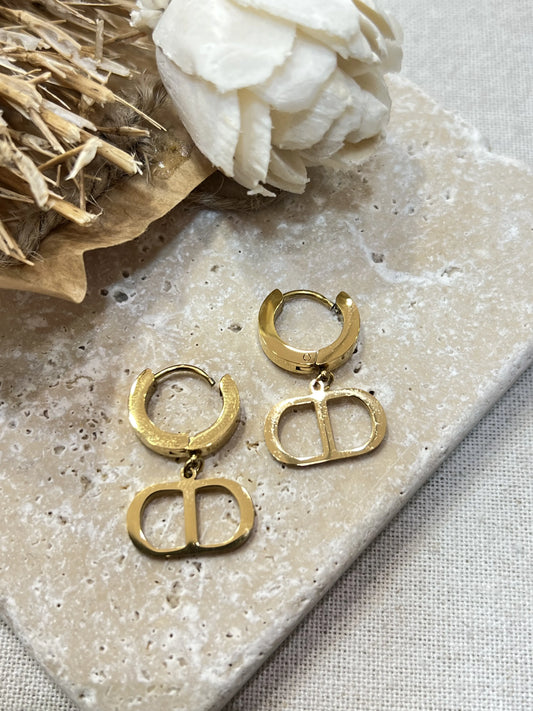 BOUCLE D'OREILLE SOFTY DORÉ