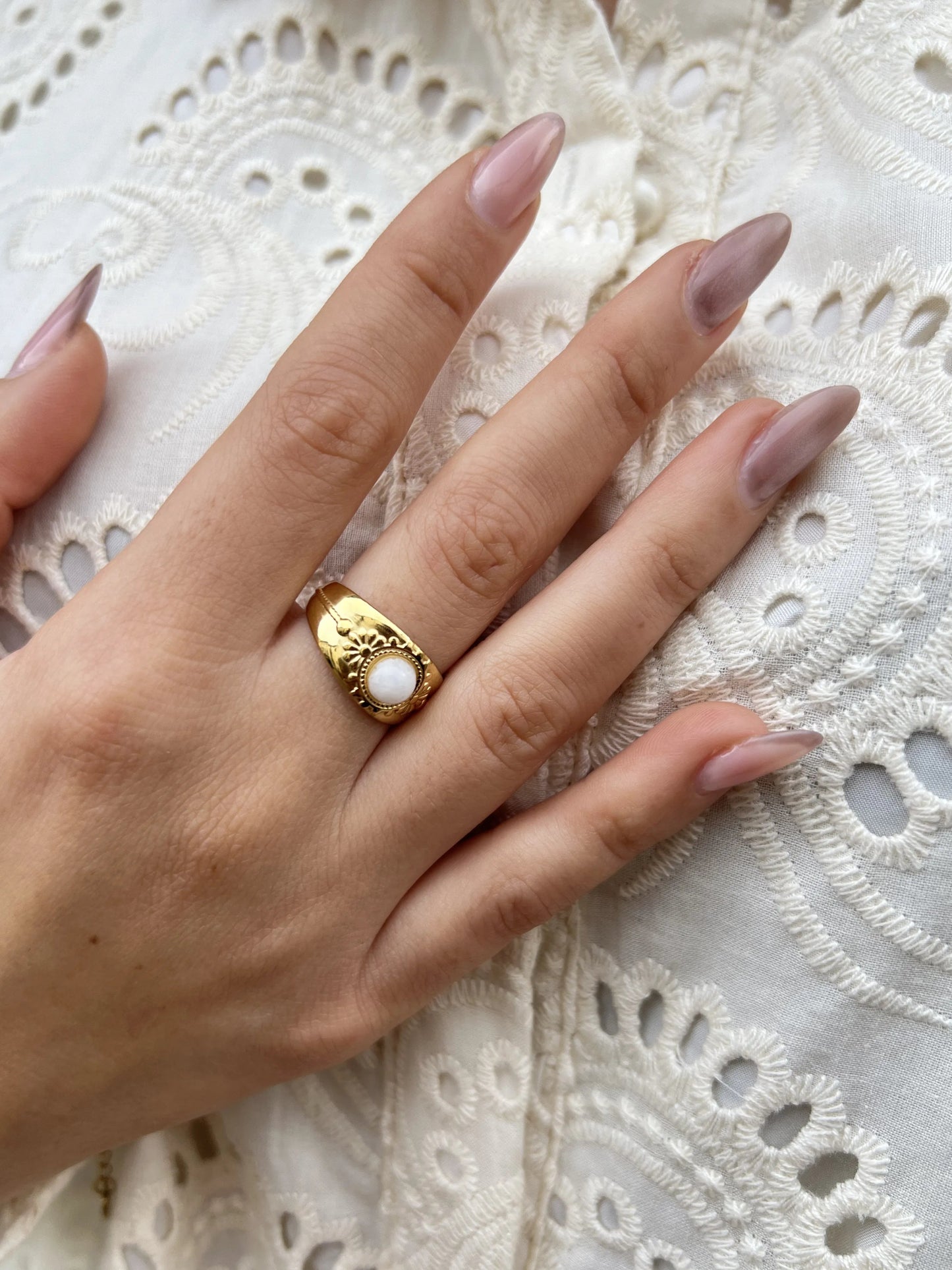 BAGUE MELANIE PERLE