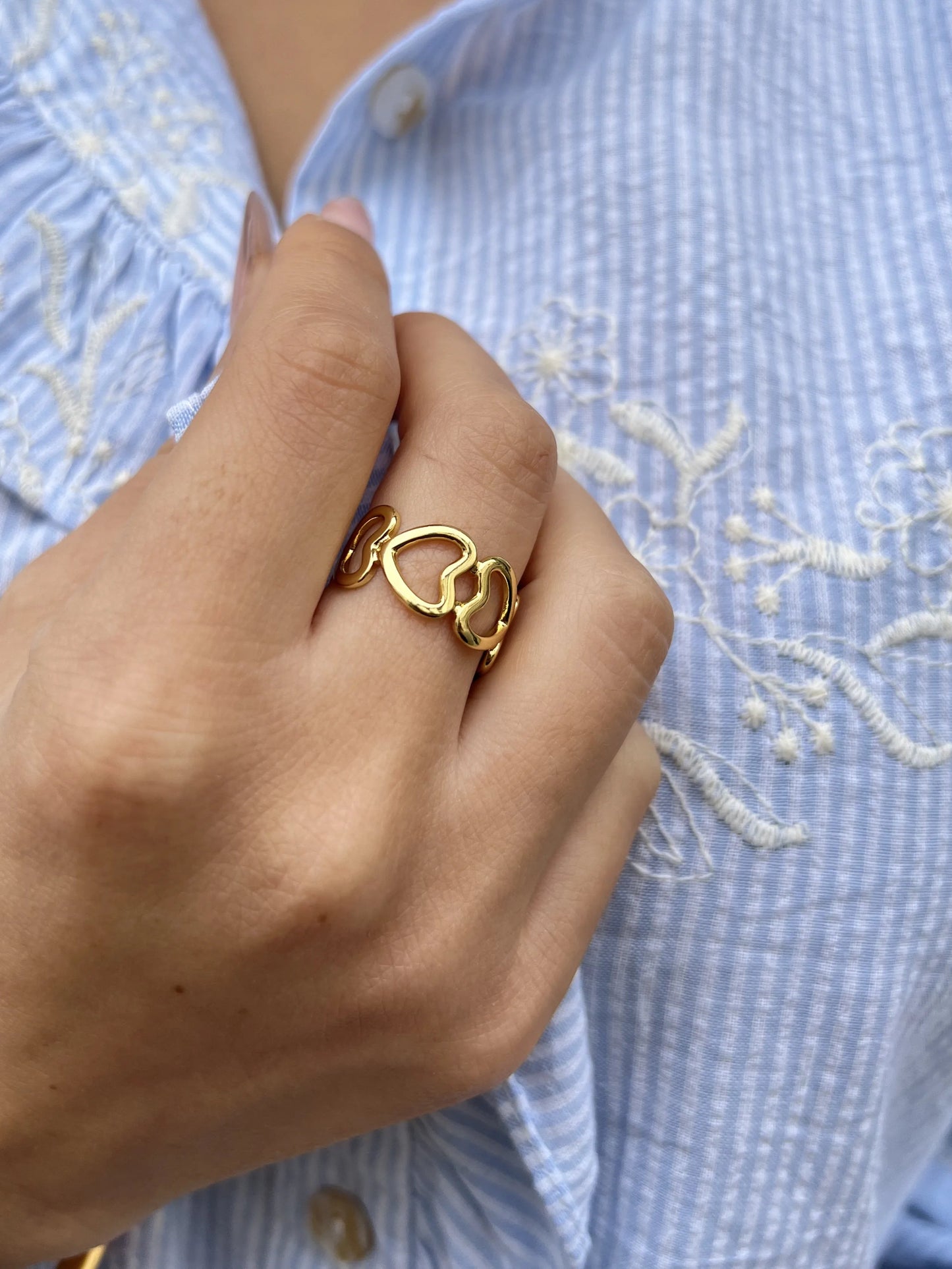 BAGUE HEART DORE