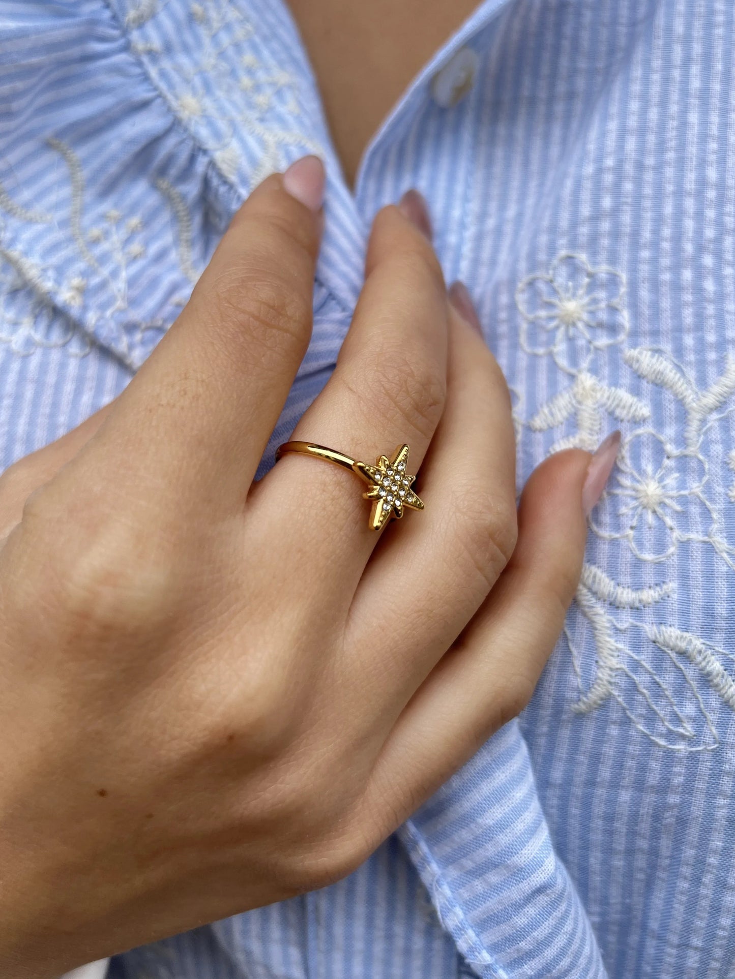 BAGUE STAR DORE