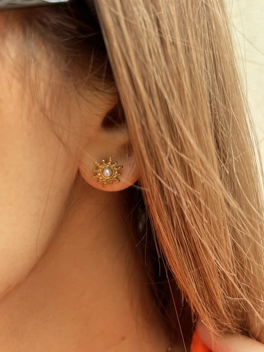 BOUCLE D'OREILLE SOLINE PERLE