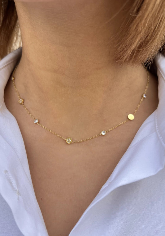 COLLIER LOUNA STRASS