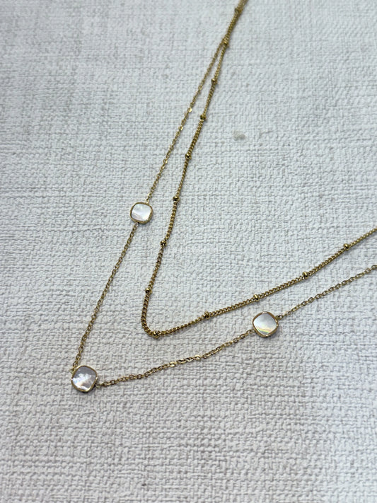 COLLIER LILIA BLANC