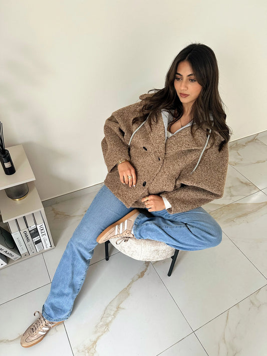 VESTE SOFIA TAUPE