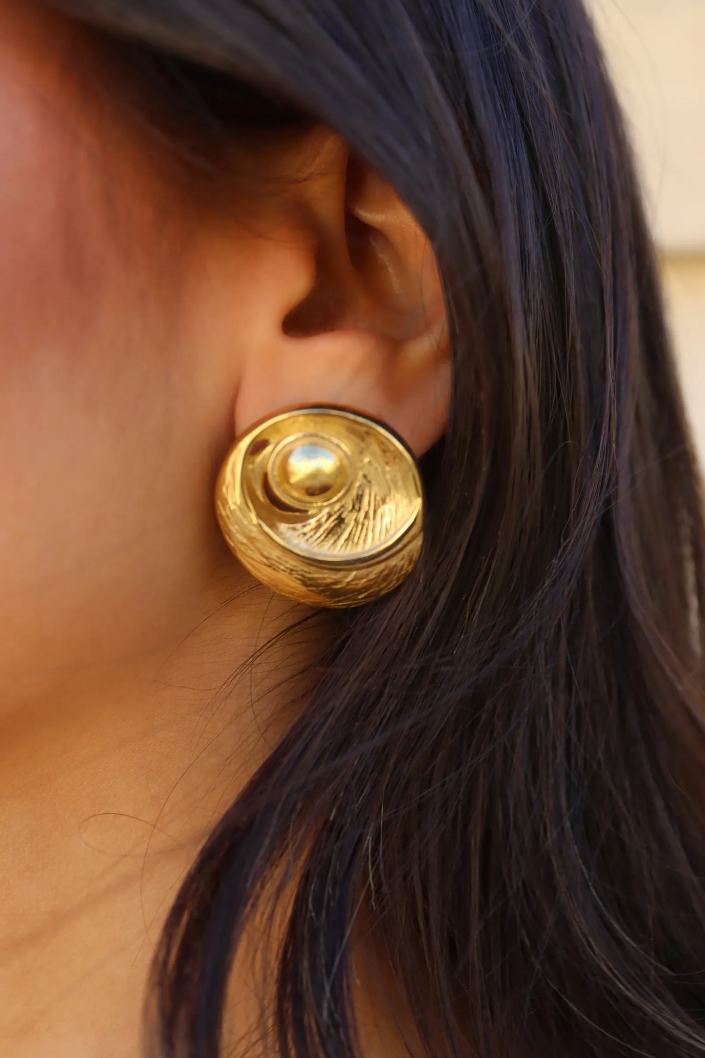 BOUCLE D'OREILLE MALAGA DORÉ