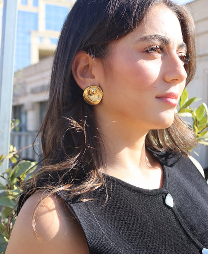 BOUCLE D'OREILLE MALAGA DORÉ